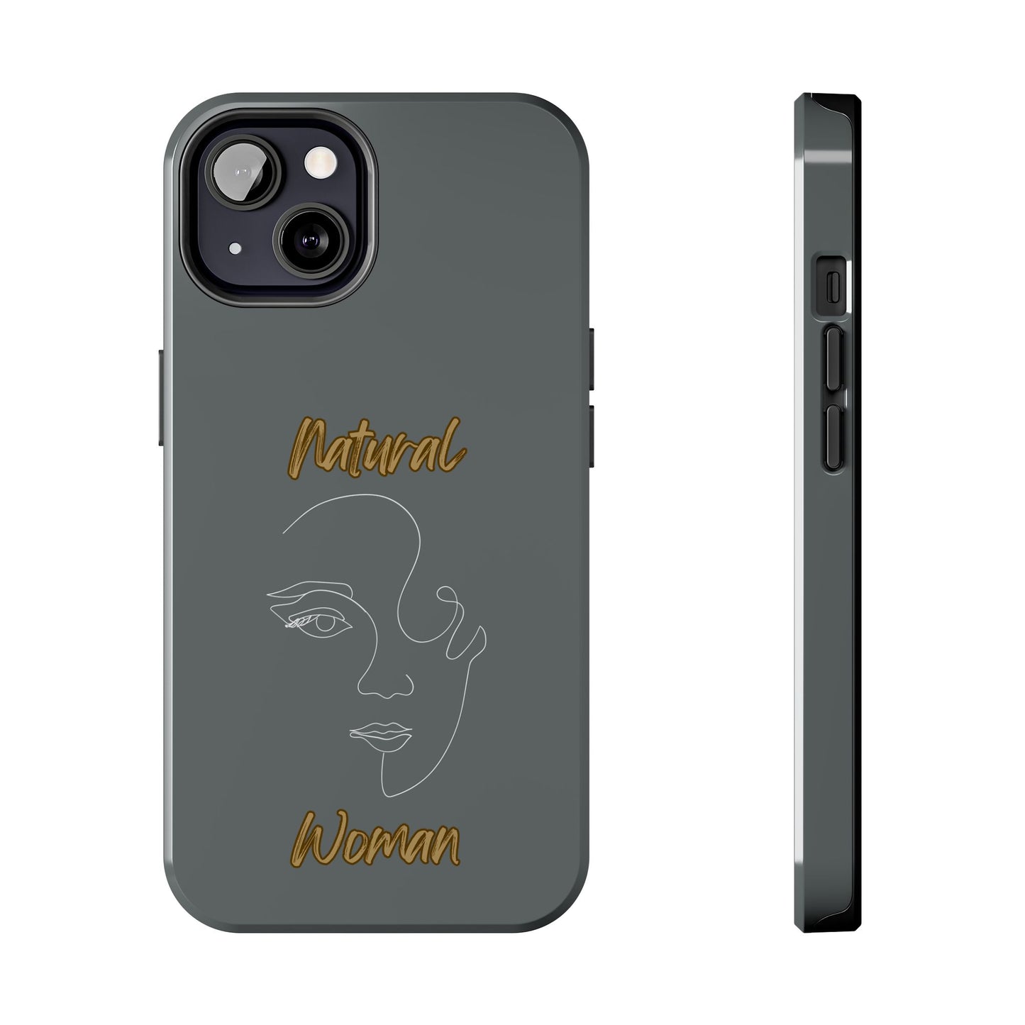 Natural Woman Looking (WL) Tough Phone Cases DARK GREY