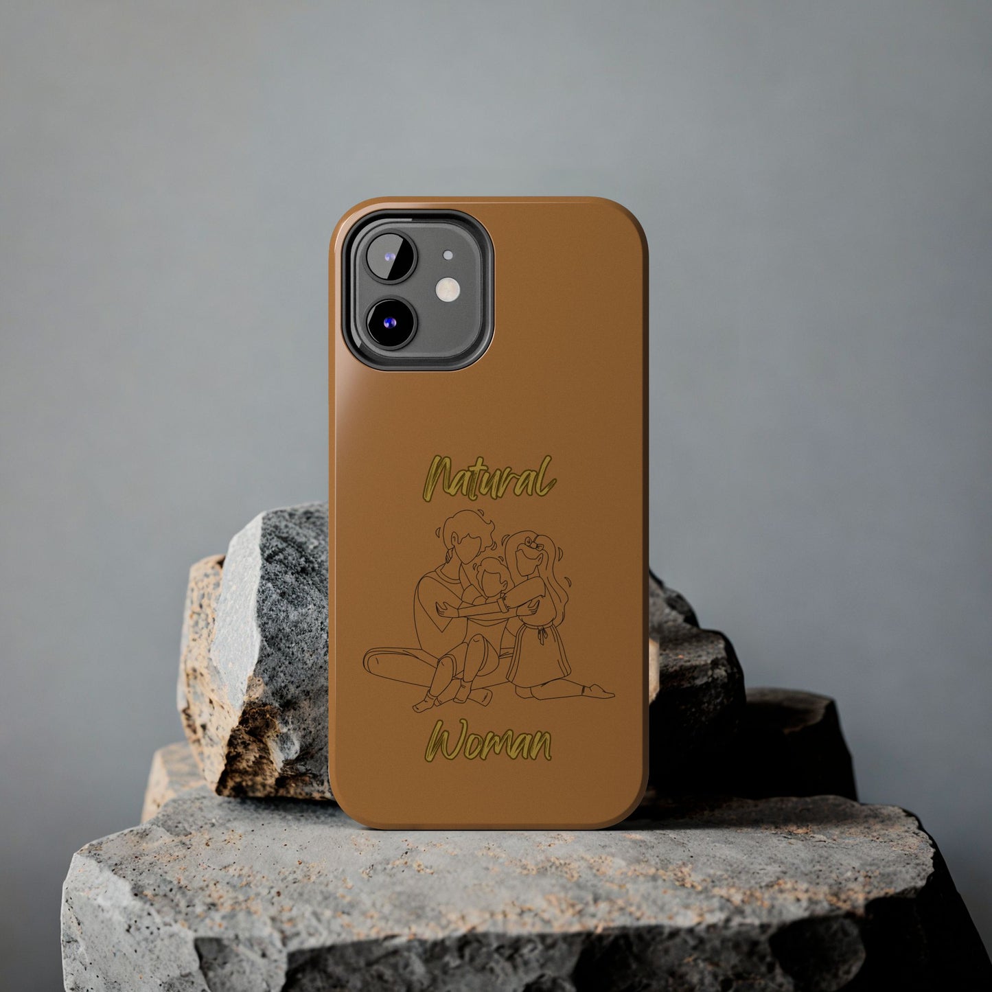 Natural Woman Bear Hugs (BL) Tough Phone Cases LIGHT BROWN