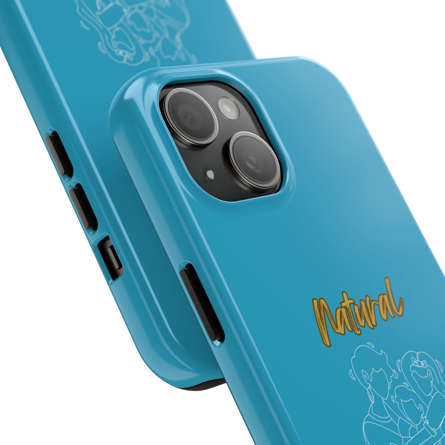 Natural Woman Bear Hugs (WL) Tough Phone Cases TURQUOISE