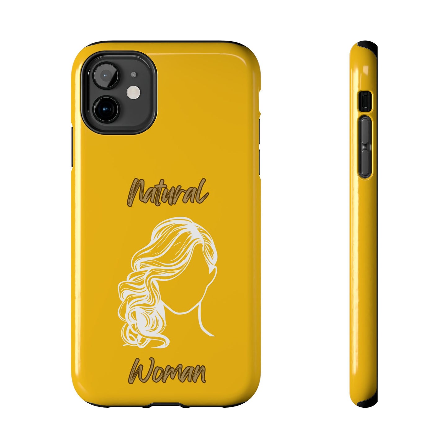 Natural Woman Long Curl (WL)Tough Phone Cases YELLOW