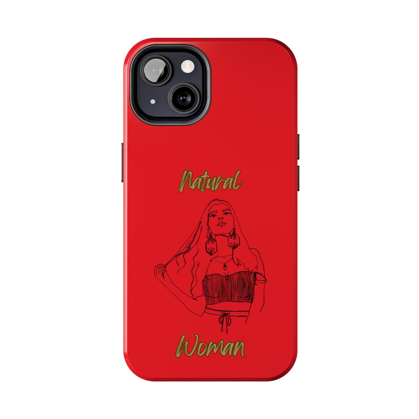 Natural Woman Thinking (BL)Tough Phone Cases RED