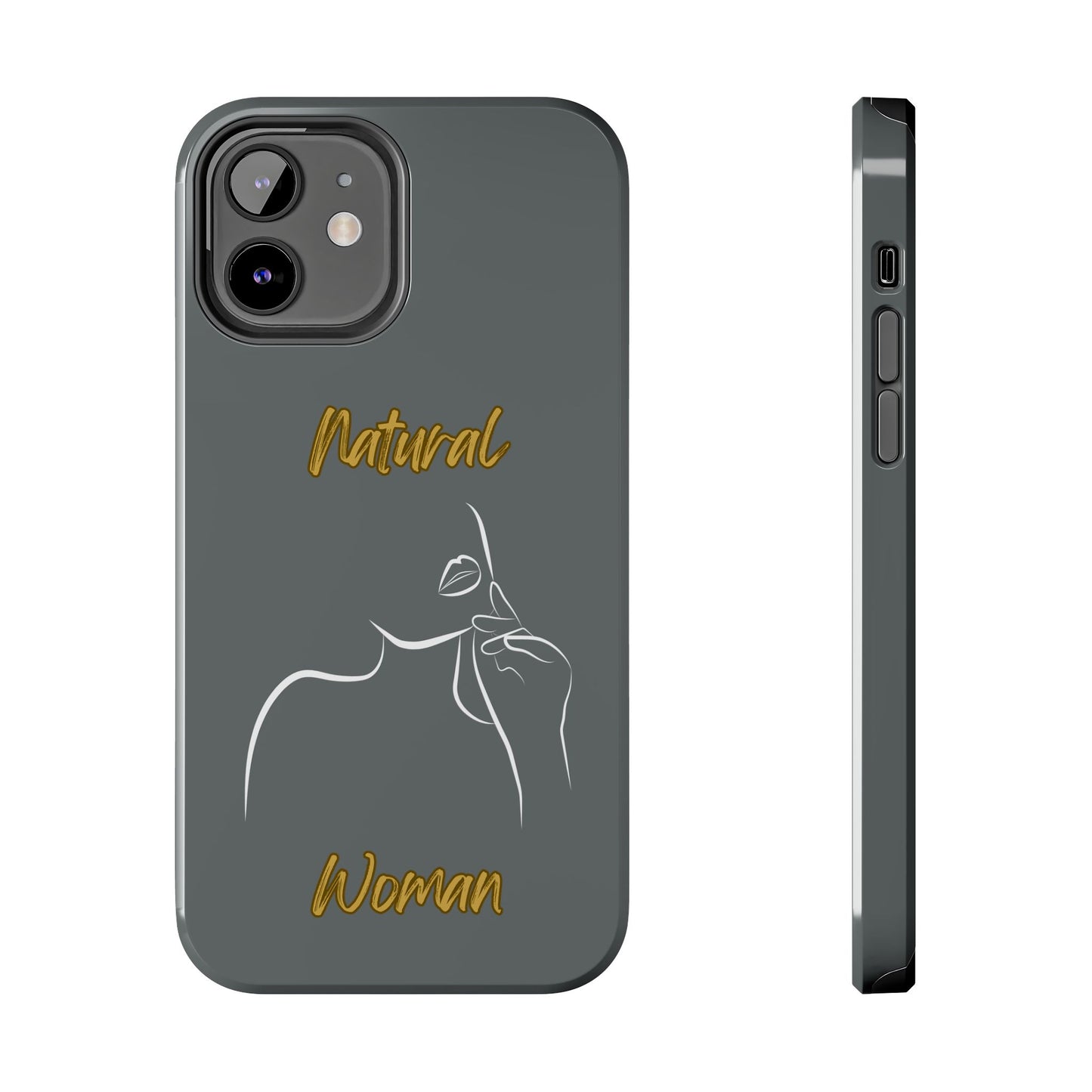 Natural Woman Chin Up (WL)Tough Phone Cases DARK GREY