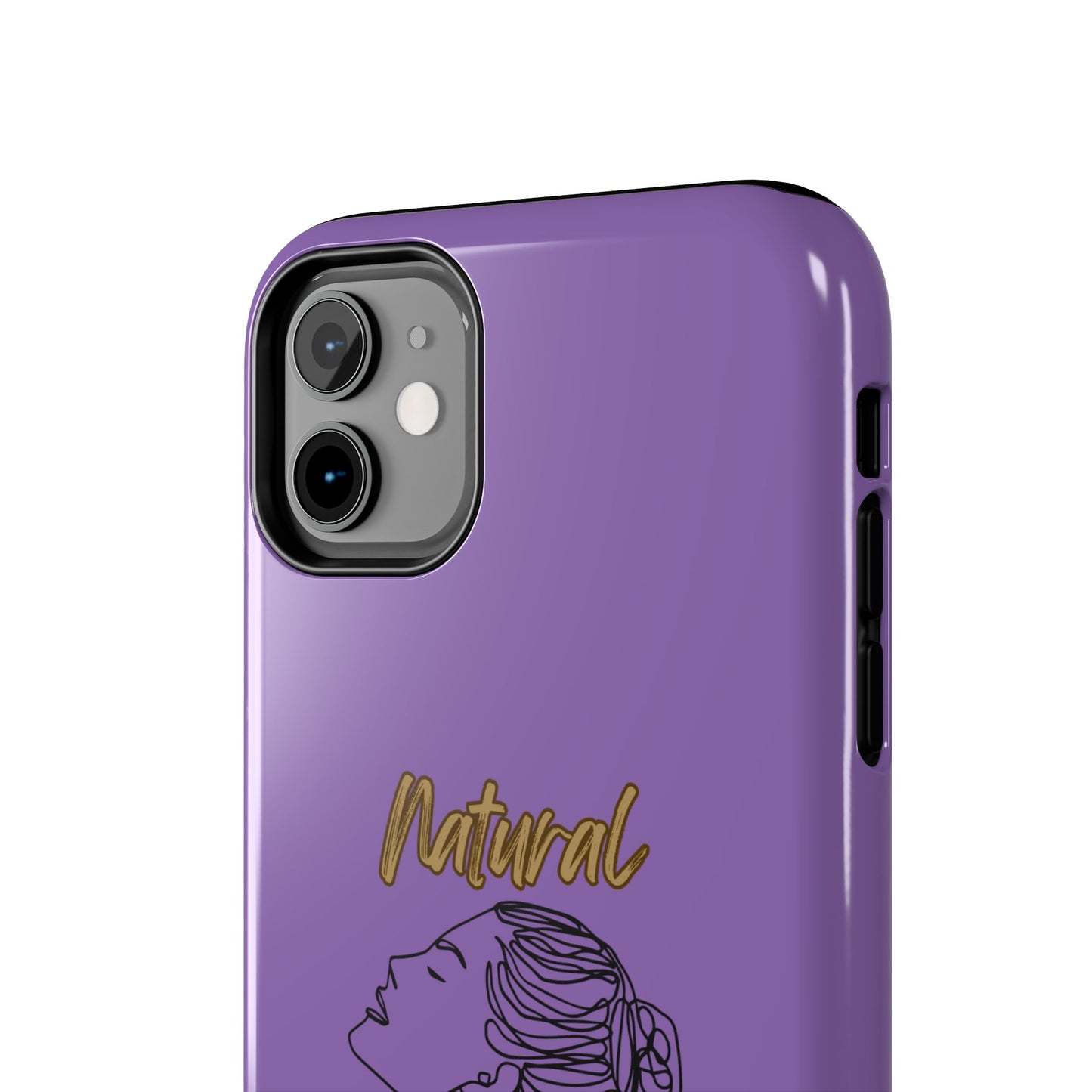 Natural Woman Wet Bun (BL) Tough Phone Cases LIGHT PURPLE