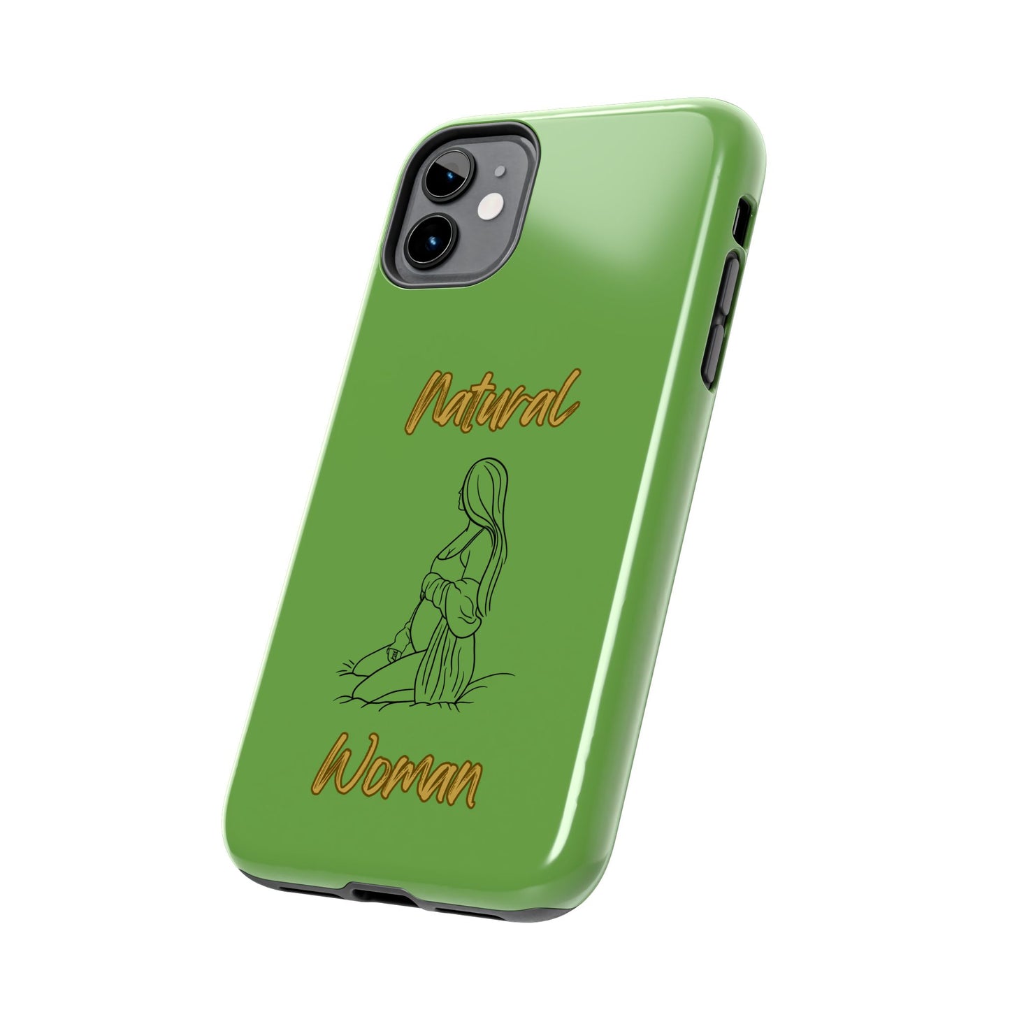 Natural Woman Expecting (BL)Tough Phone Cases GREEN