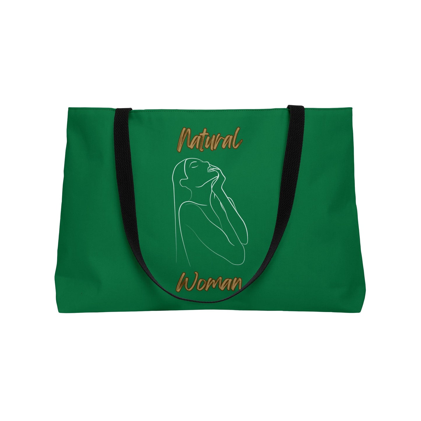 Natural Woman Thank You (WL) Weekender Tote Bag DARK GREEN