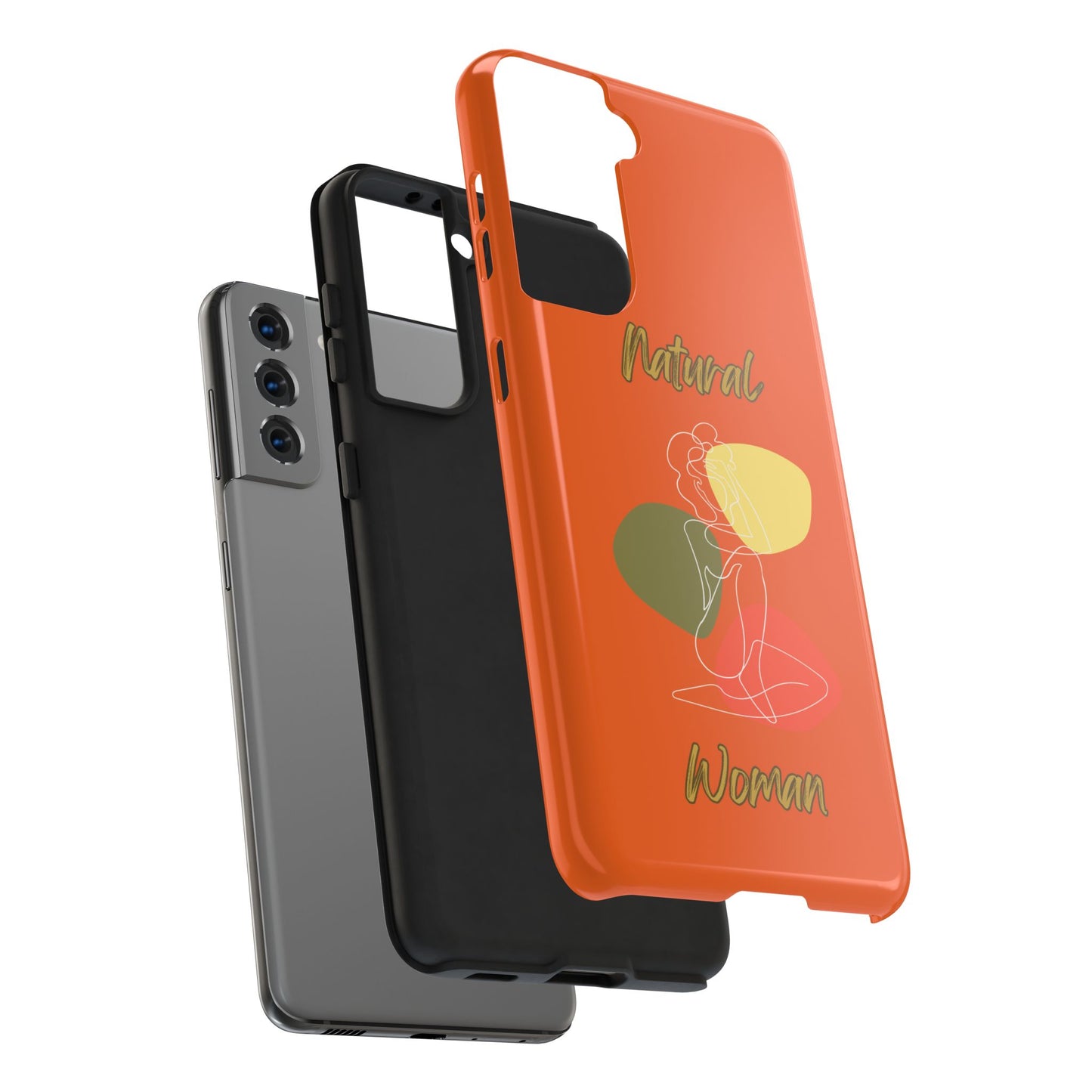 Natural Woman Colorful Pose (WL)Tough Phone Cases ORANGE