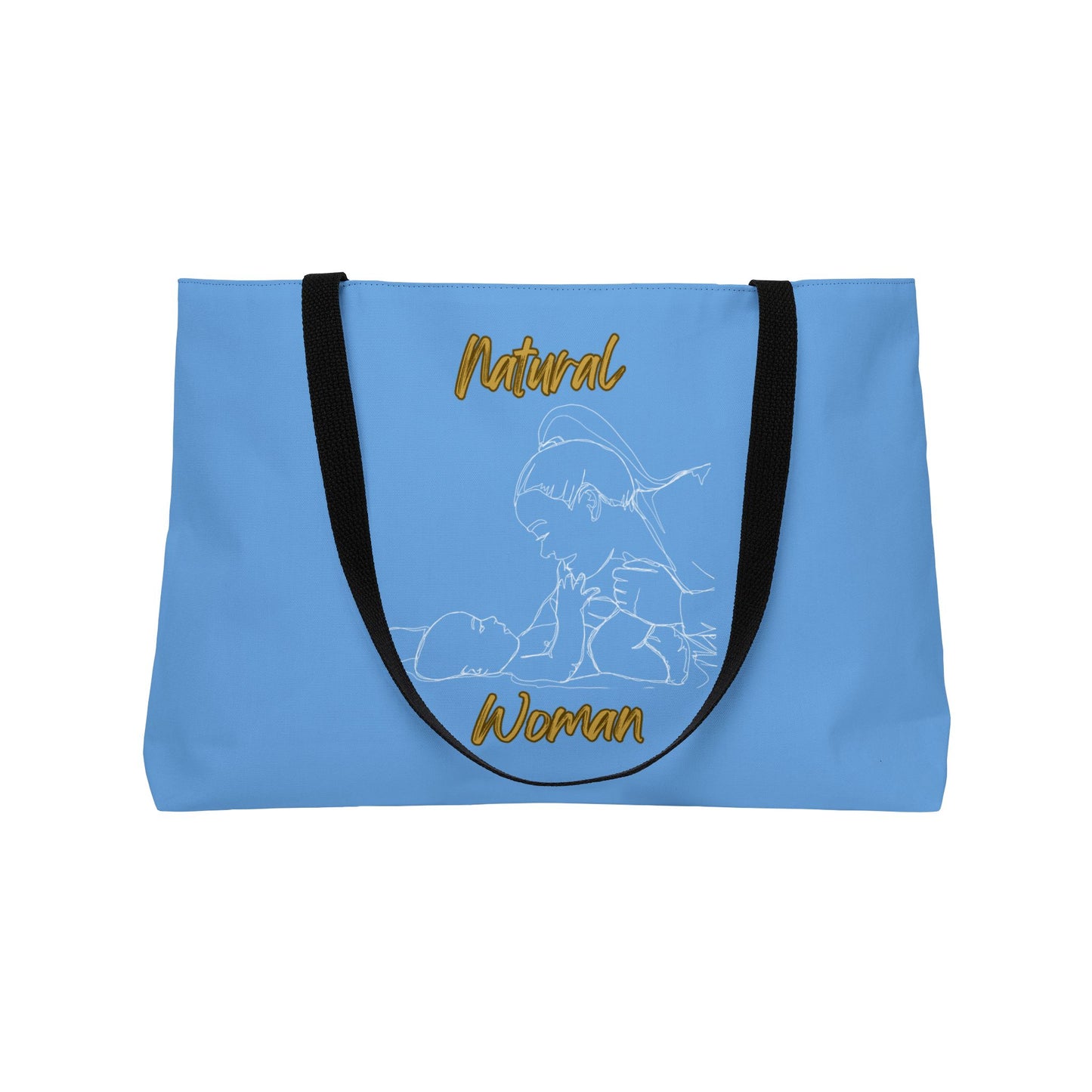 Natural Woman New Life (WL) Weekender Tote Bag LIGHT BLUE