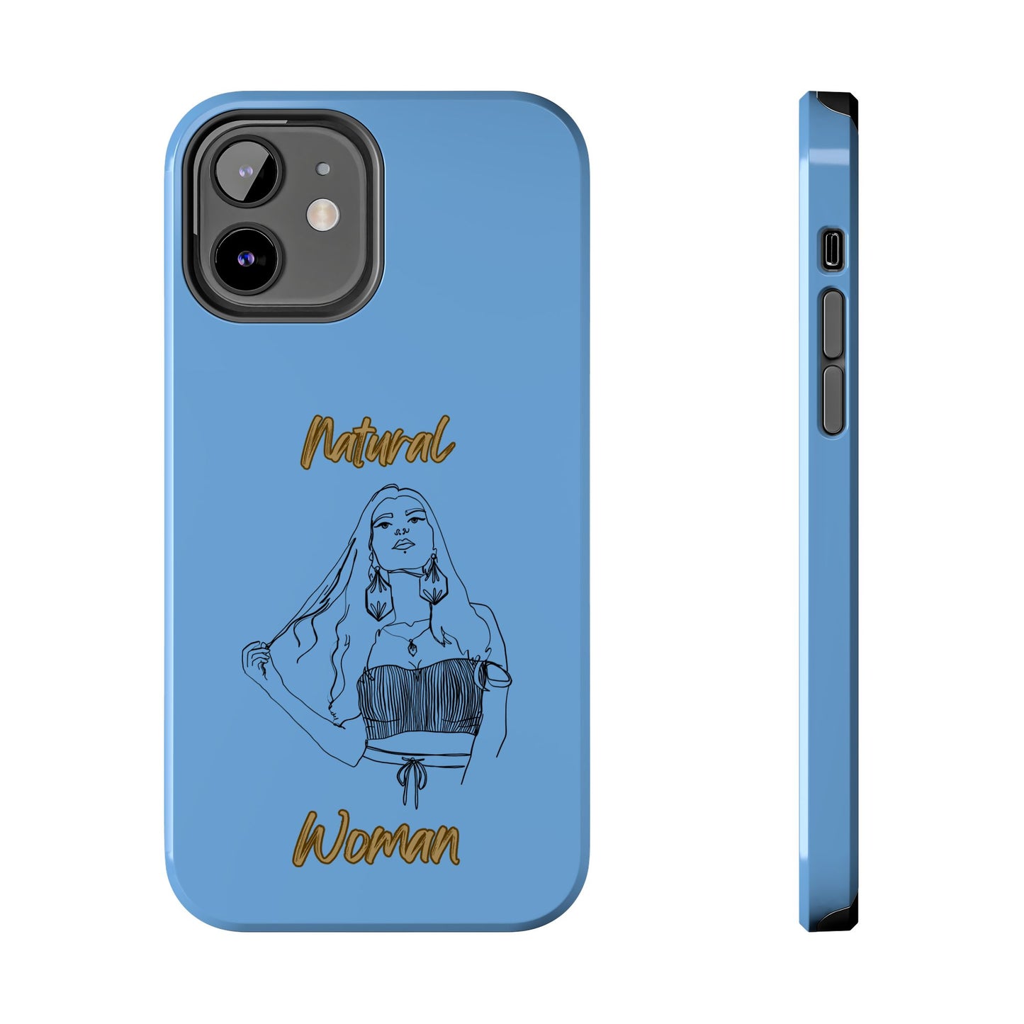 Natural Woman Thinking (BL)Tough Phone Cases LIGHT BLUE