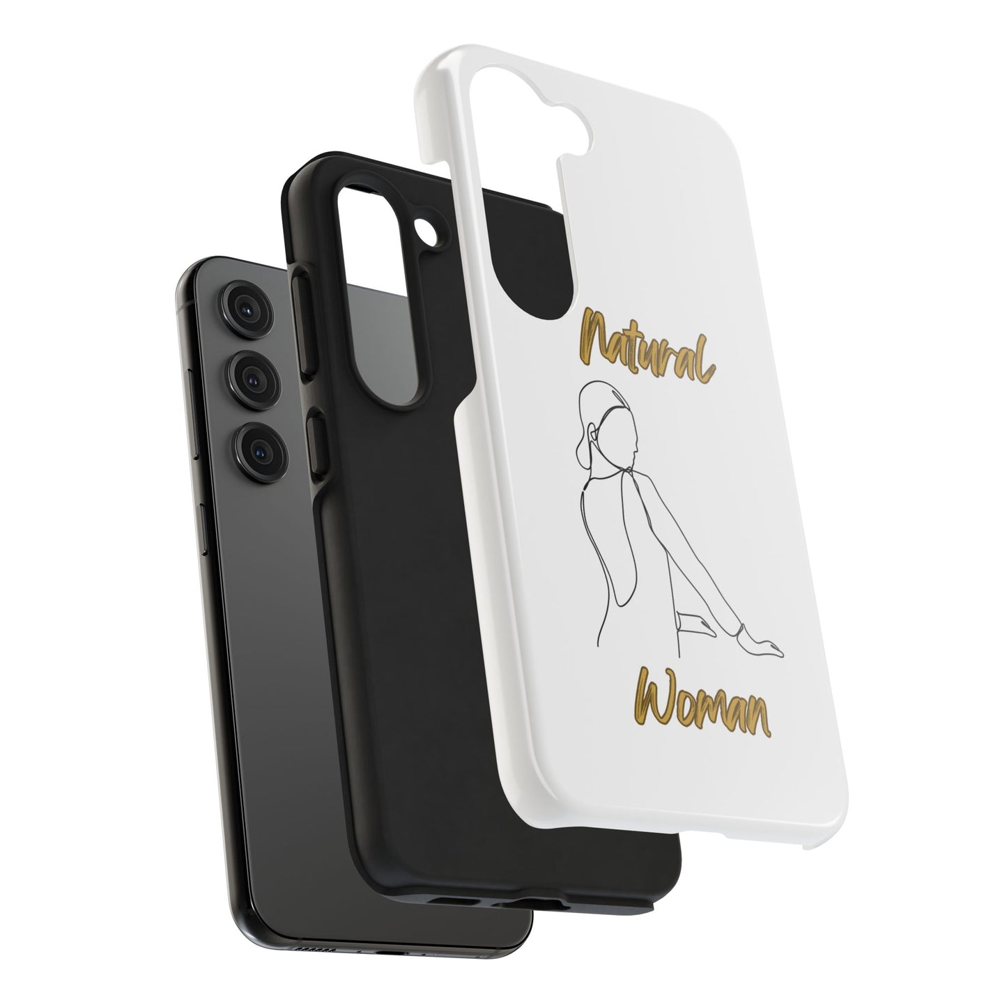 Natural Woman Hands Free (BL)Tough Phone Cases WHITE