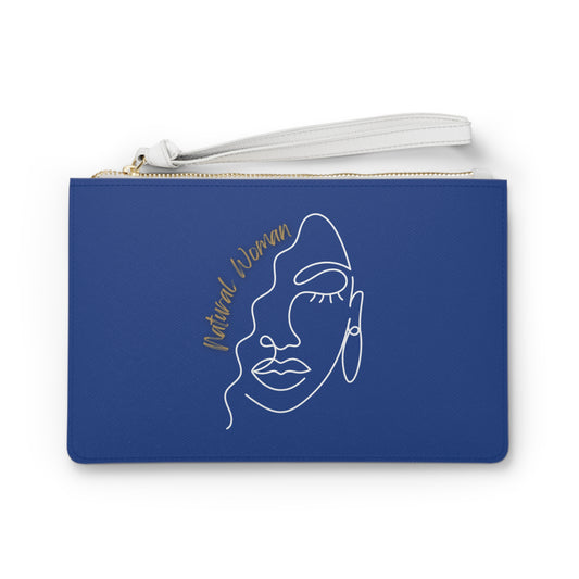 Natural Woman Half Face (WL) Clutch Bag DARK BLUE