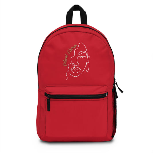 Natural Woman Half Face (WL) Backpack DARK RED