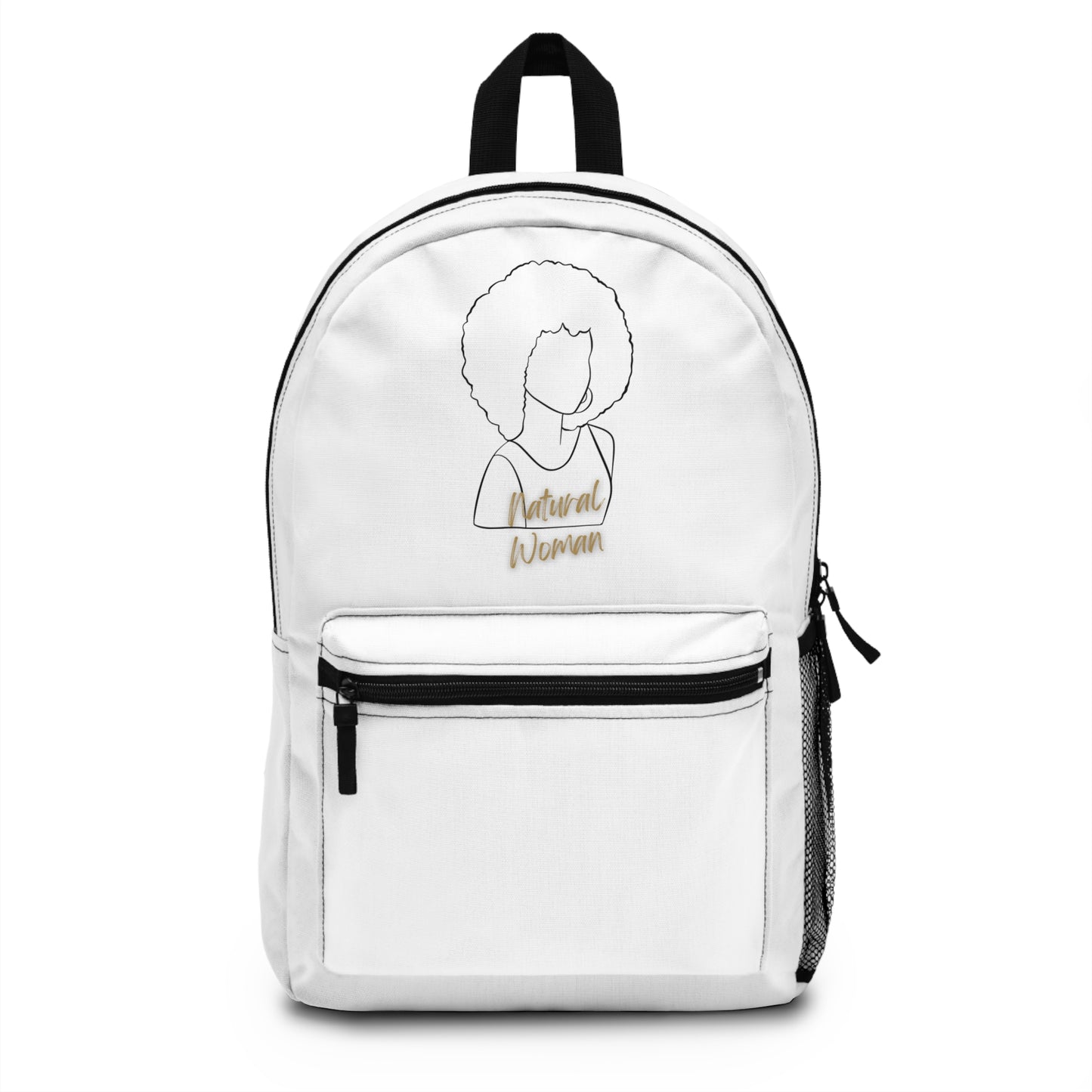 Natural Woman Afro (BL) Backpack WHITE