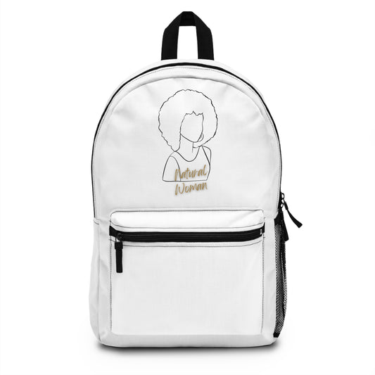 Natural Woman Afro (BL) Backpack WHITE
