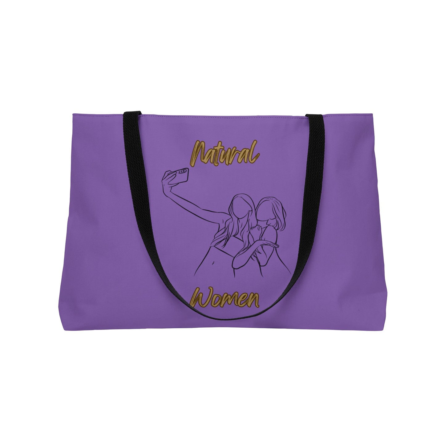 Natural Women Friends Selfie (BL) Weekender Tote Bag LIGHT PURPLE