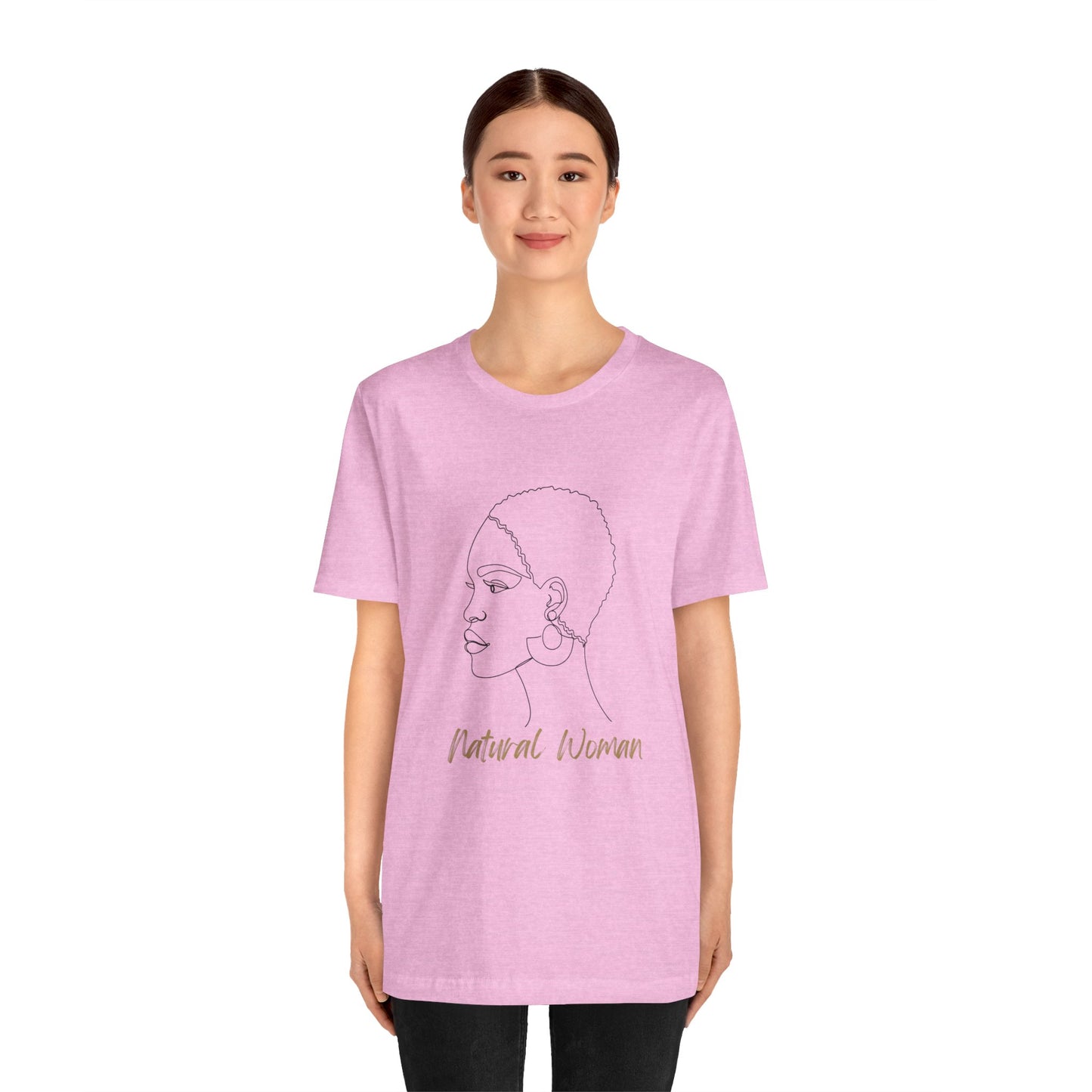 NATURAL WOMAN Finger Waves (BL) Short Sleeve T-Shirt