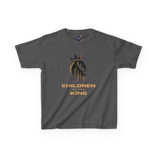 Children of the King Inspirational Kids Cotton T-Shirt (BL)