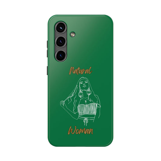Natural Woman Thinking (WL)Tough Phone Cases DARK GREEN