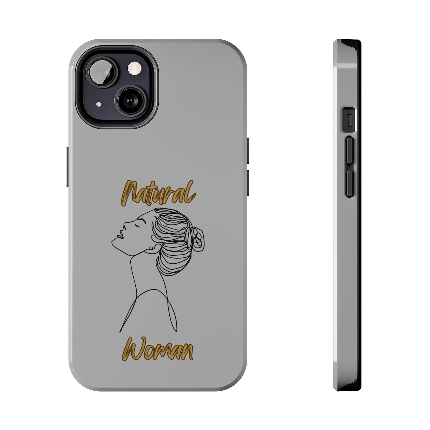 Natural Woman Wet Bun (BL) Tough Phone Cases LIGHT GREY