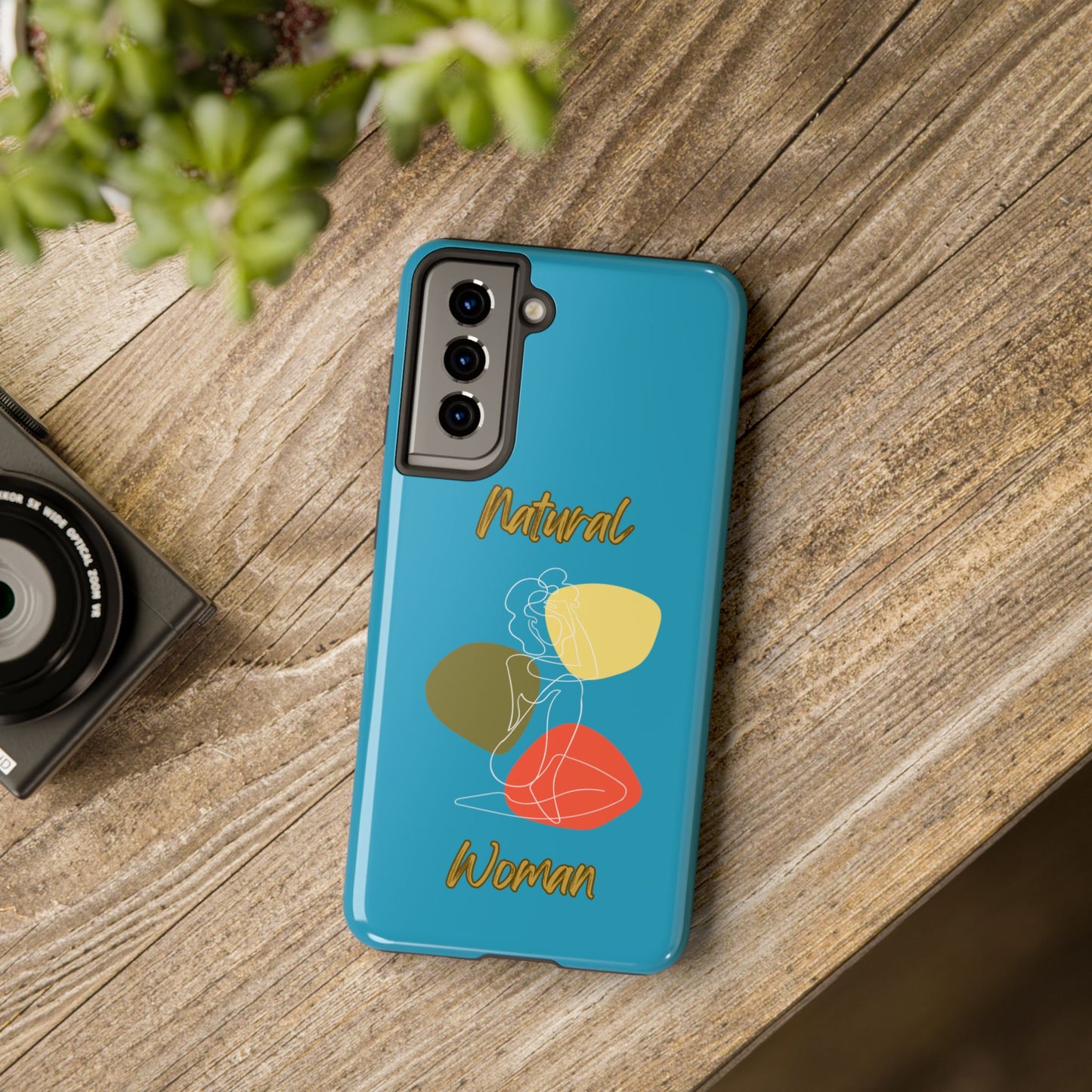 Natural Woman Colorful Pose (WL)Tough Phone Cases TURQUOISE