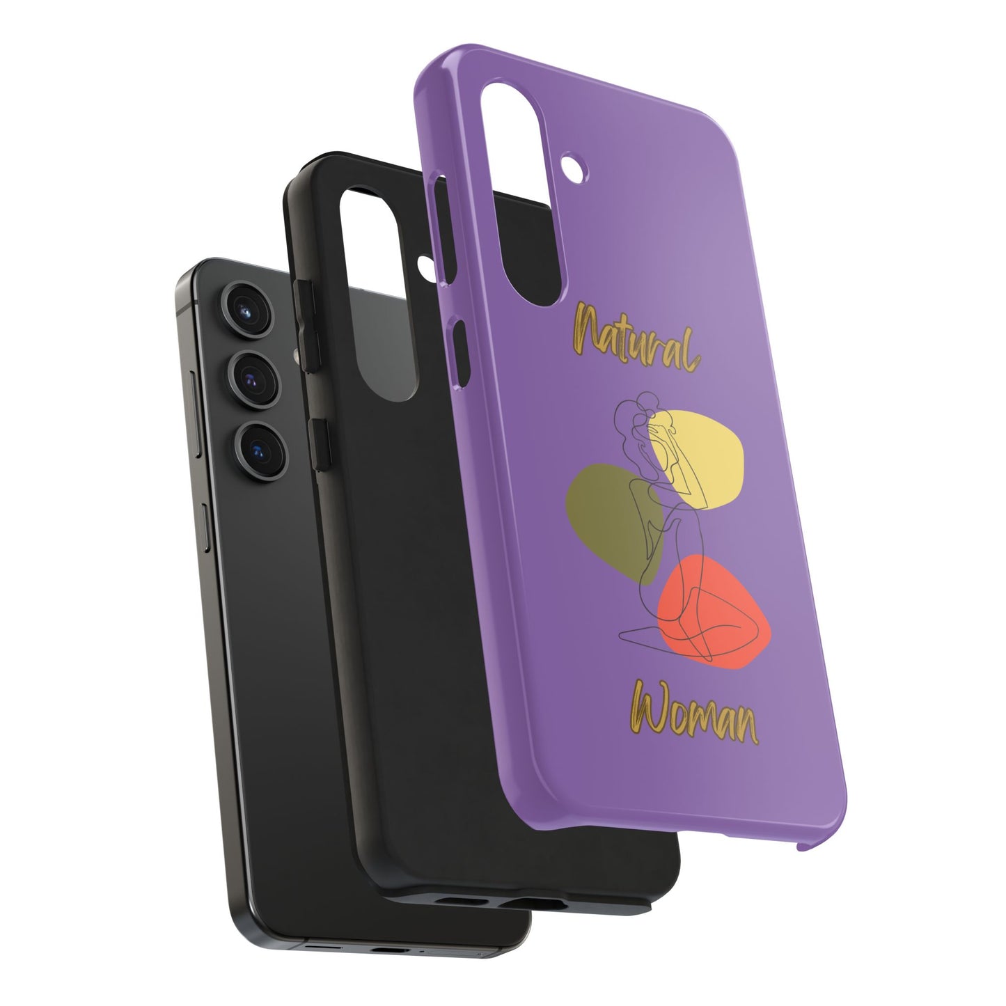 Natural Woman Colorful Pose (BL)Tough Phone Cases LIGHT PURPLE