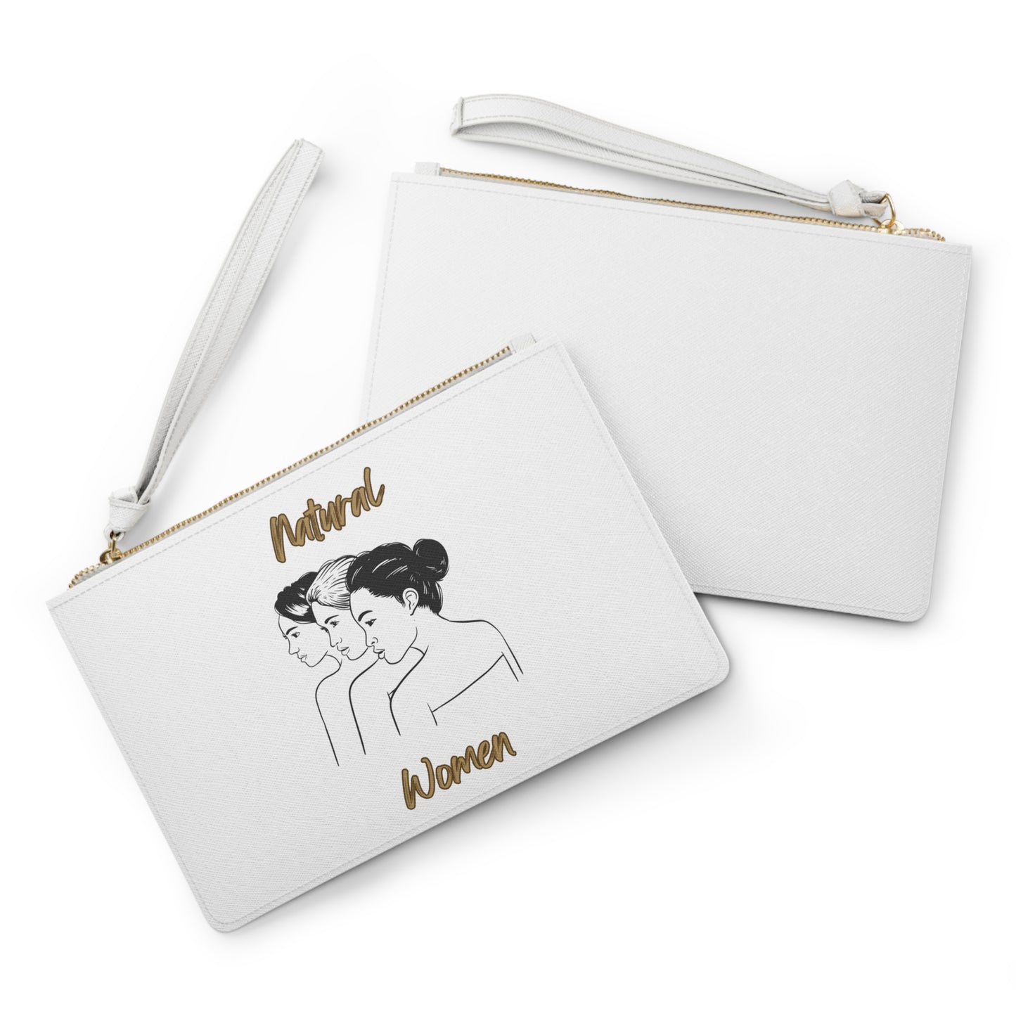 Natural Woman United Friends (BL) Clutch Bag WHITE