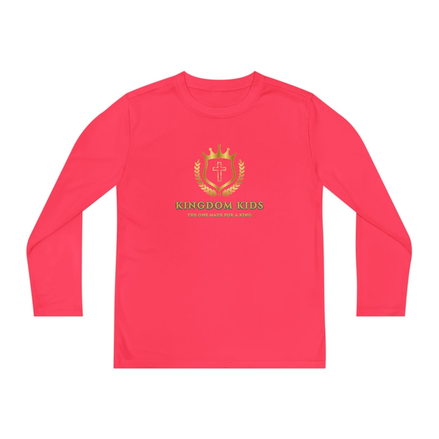 Kingdom Kids Youth Long Sleeve Tee - Crown Design