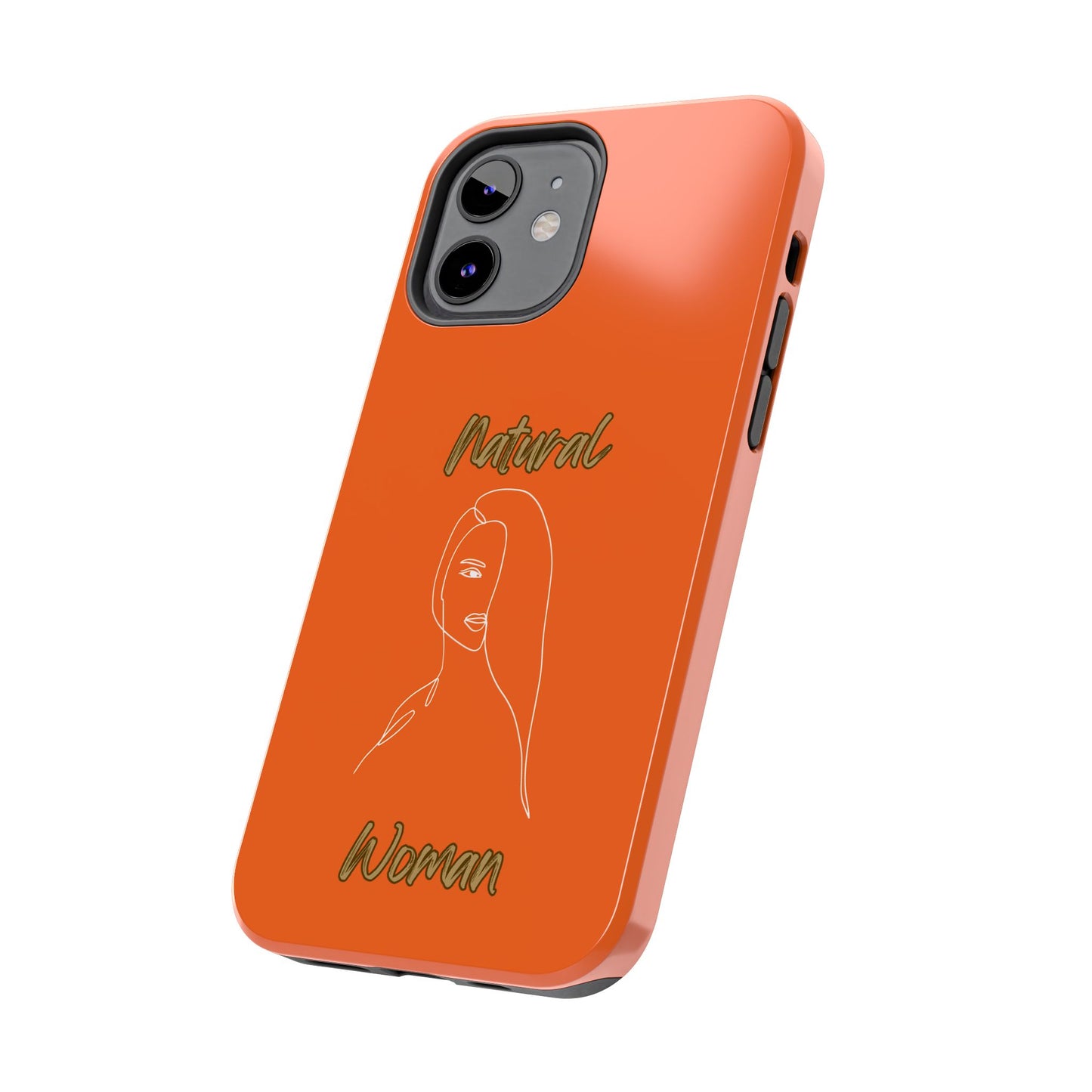 Natural Woman Covered Eye (WL)Tough Phone Cases ORANGE