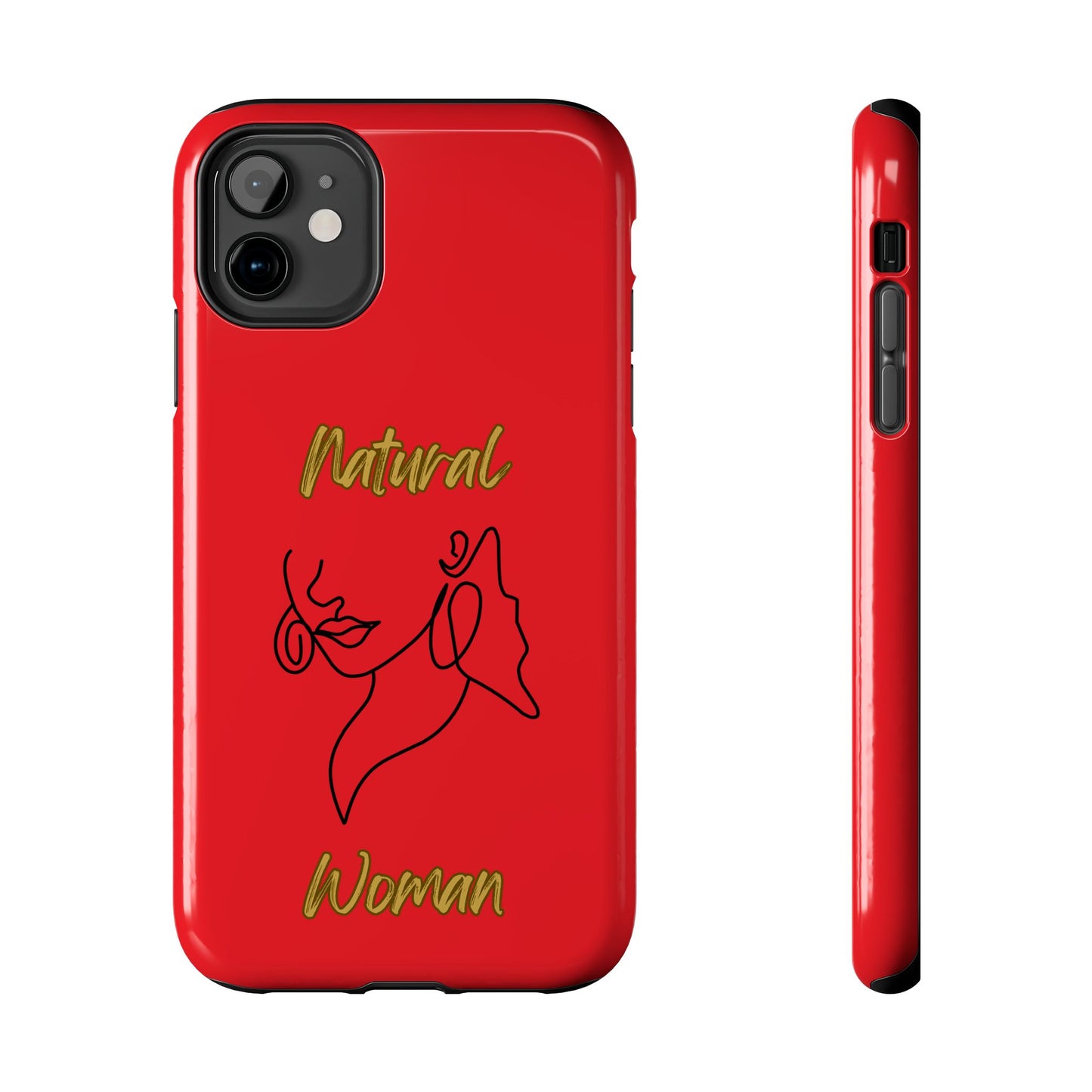 Natural Woman Lips (BL)Tough Phone Cases RED