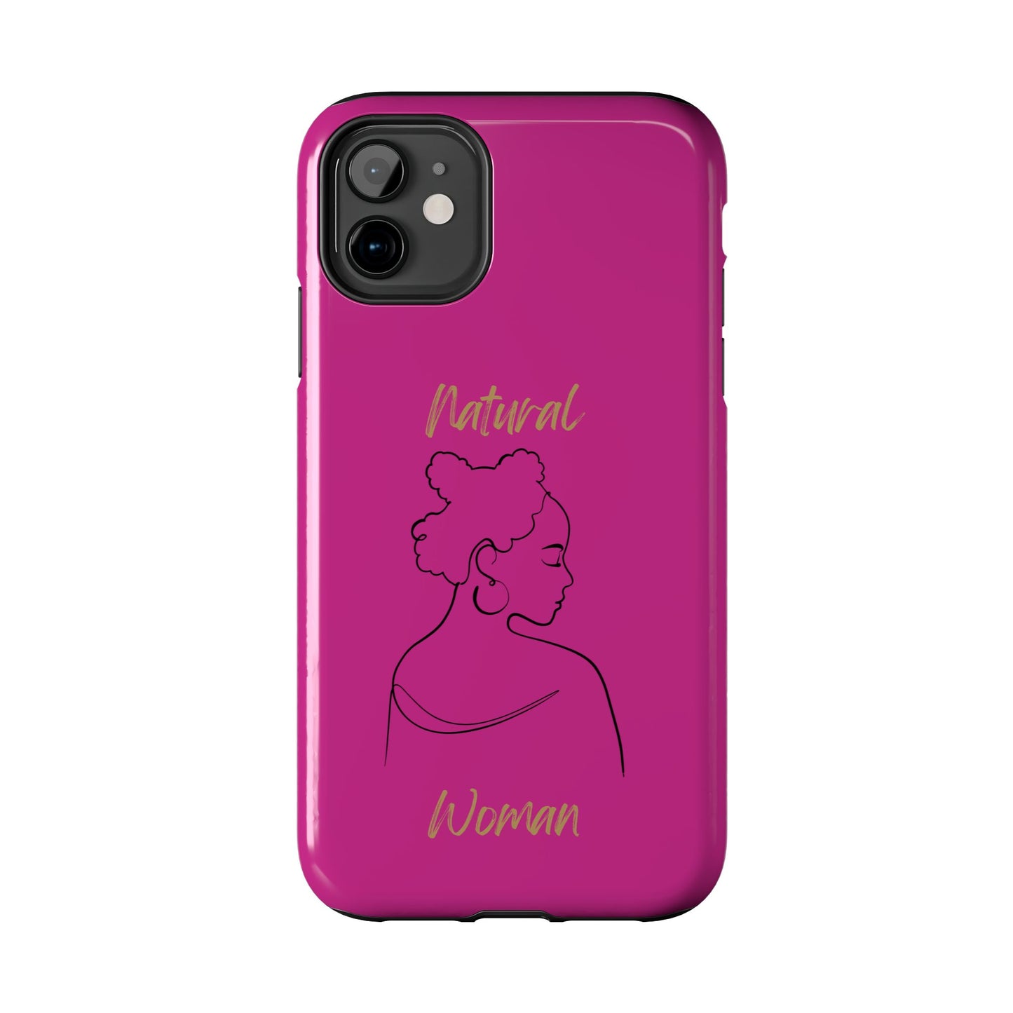 Natural Woman Twists (BL) Tough Phone Cases PINK