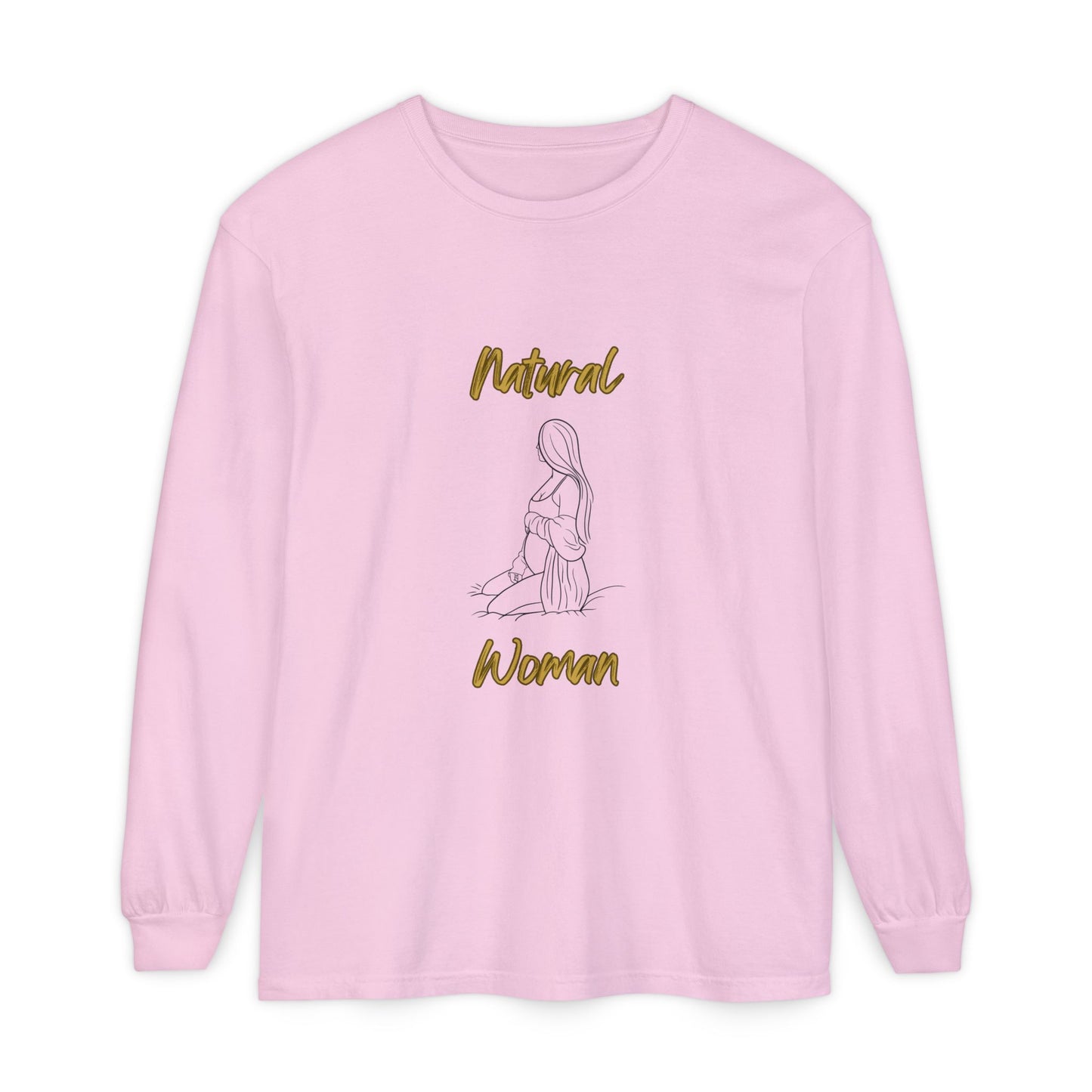 Natural Woman Expecting (BL) Long Sleeve T-Shirt