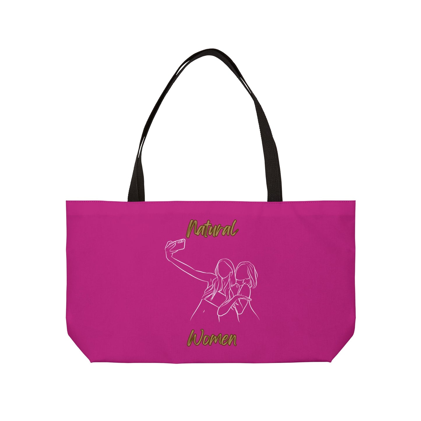Natural Women Friends Selfie (WL) Weekender Tote Bag PINK