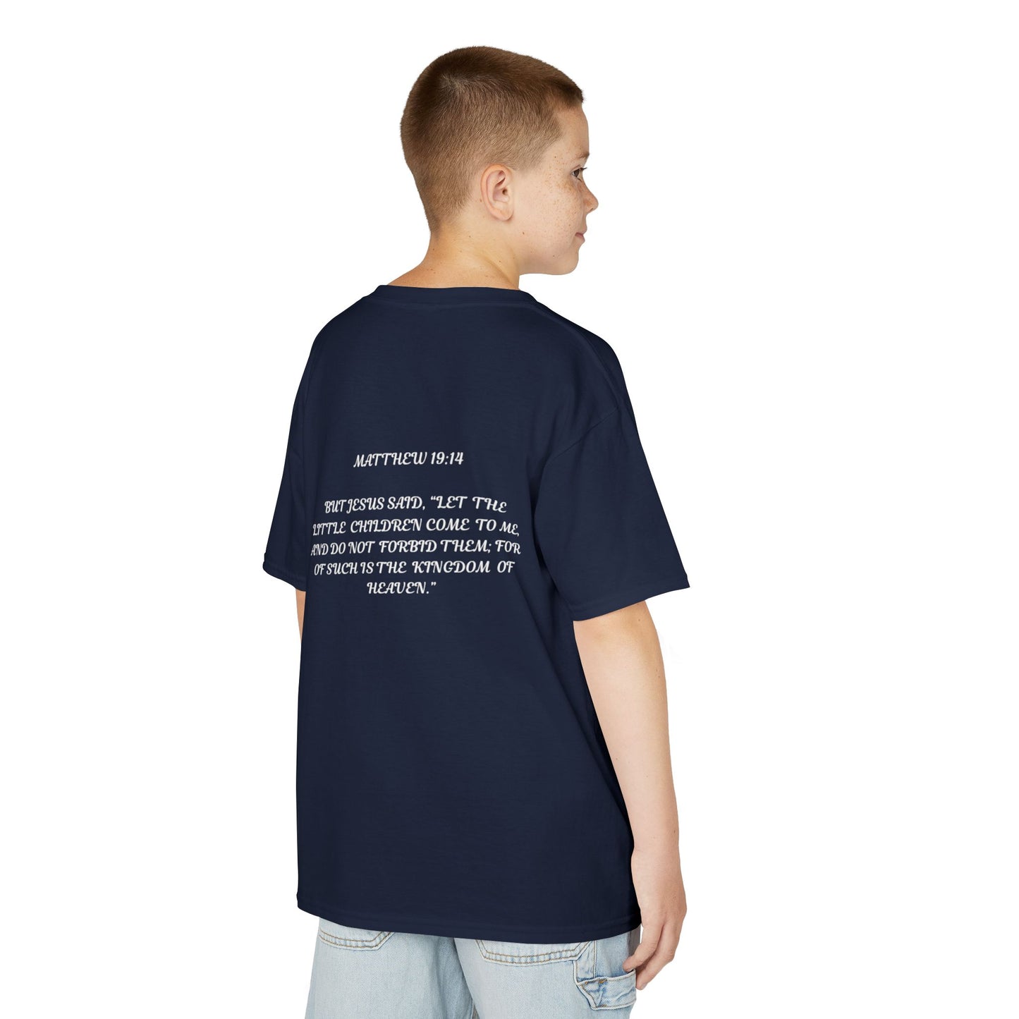 Children of the King Inspirational Kids Cotton T-Shirt (BL)