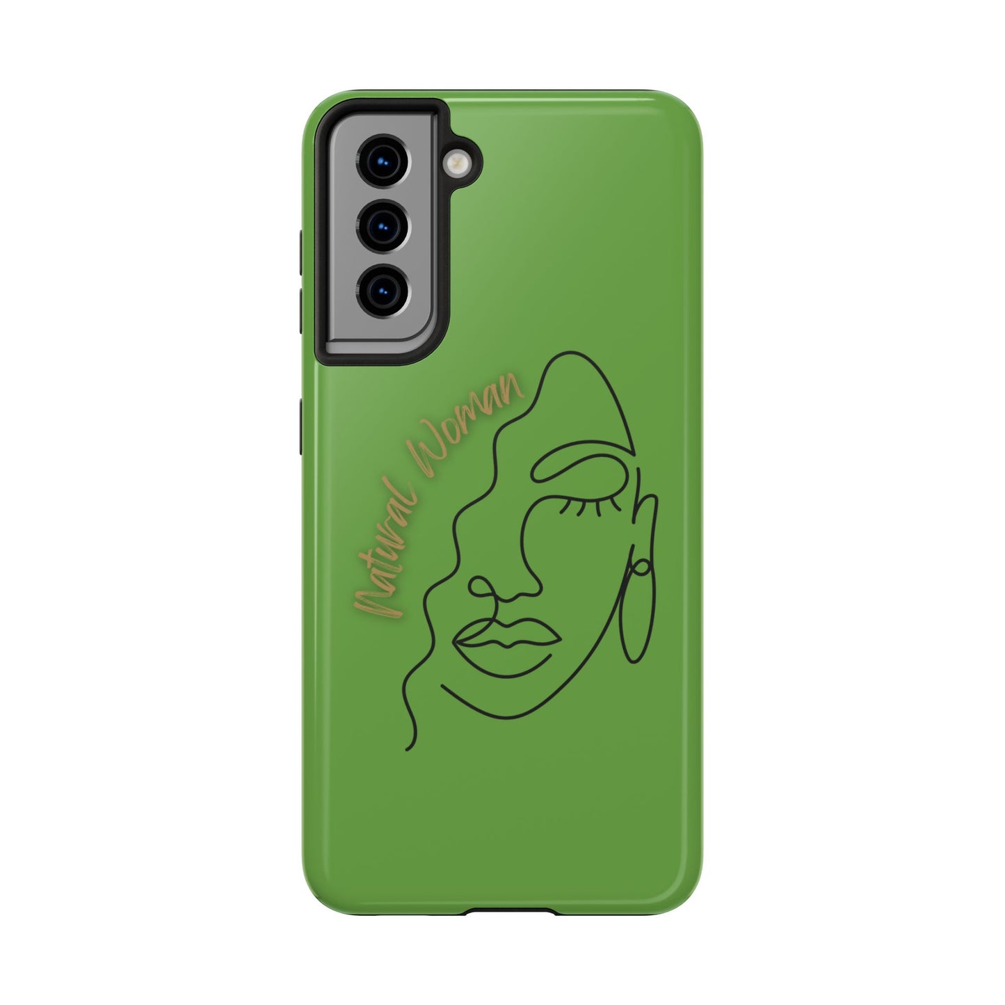 Natural Woman Half Face (BL)Tough Phone Case GREEN