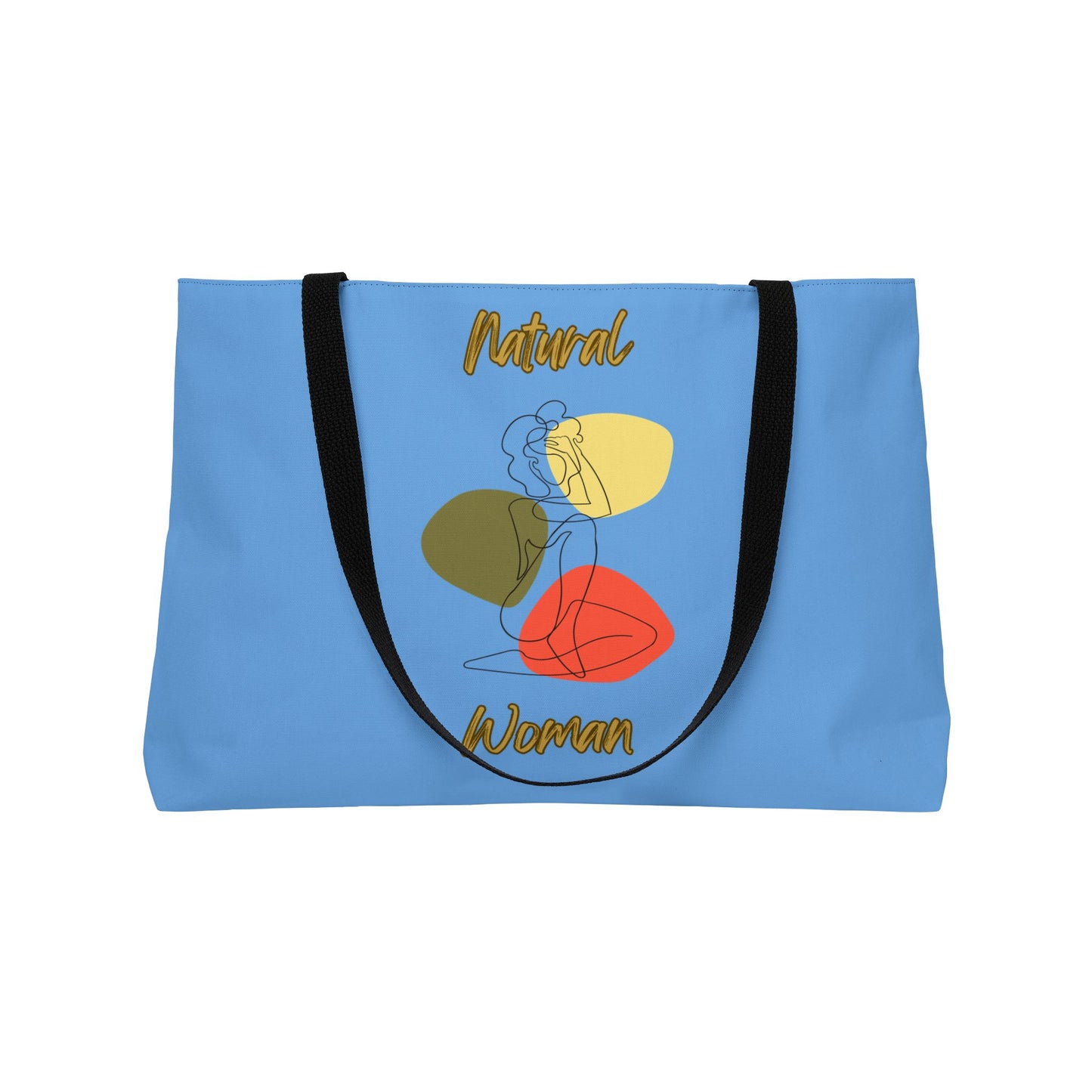 Natural Woman Colorful Pose (BL) Weekender Tote Bag LIGHT BLUE