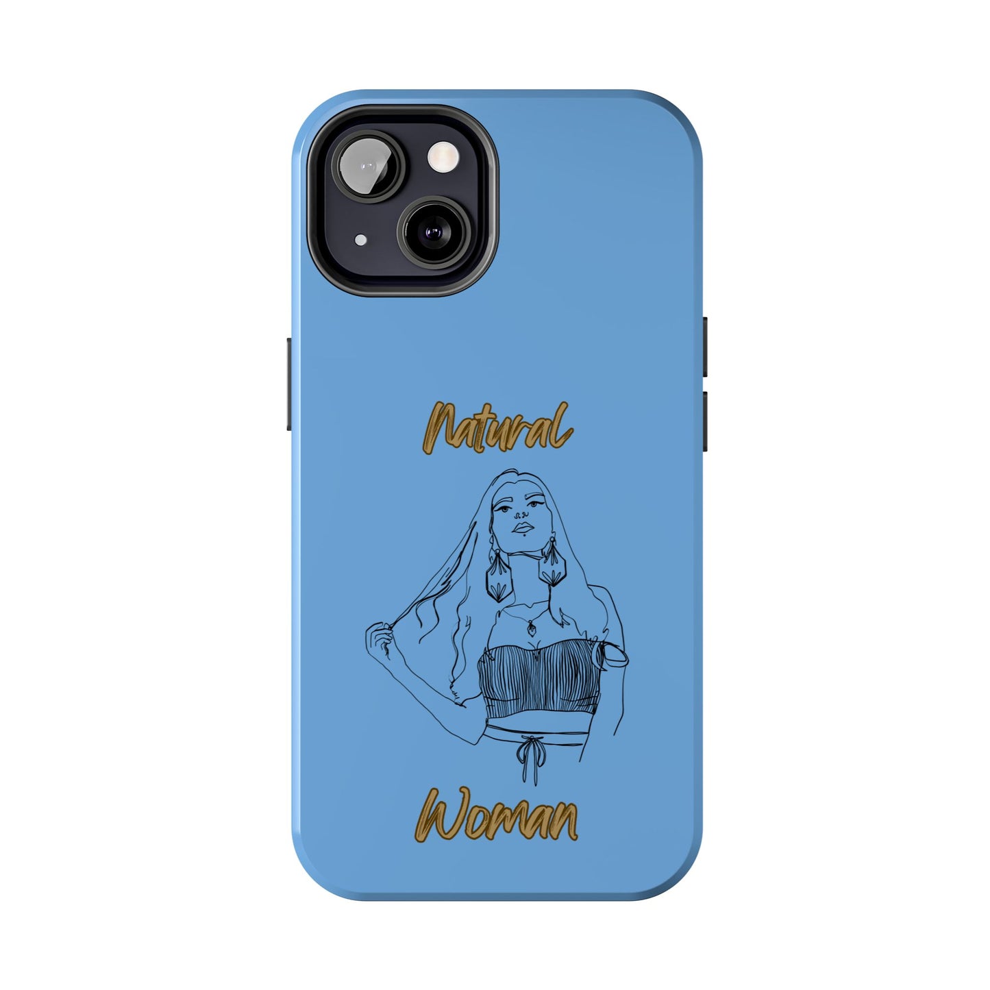 Natural Woman Thinking (BL)Tough Phone Cases LIGHT BLUE