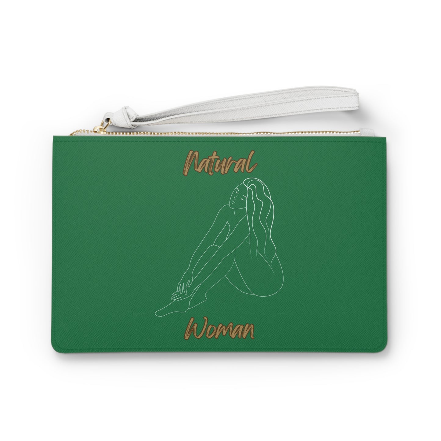 Natural Woman Beauty (WL) Clutch Bag DARK GREEN