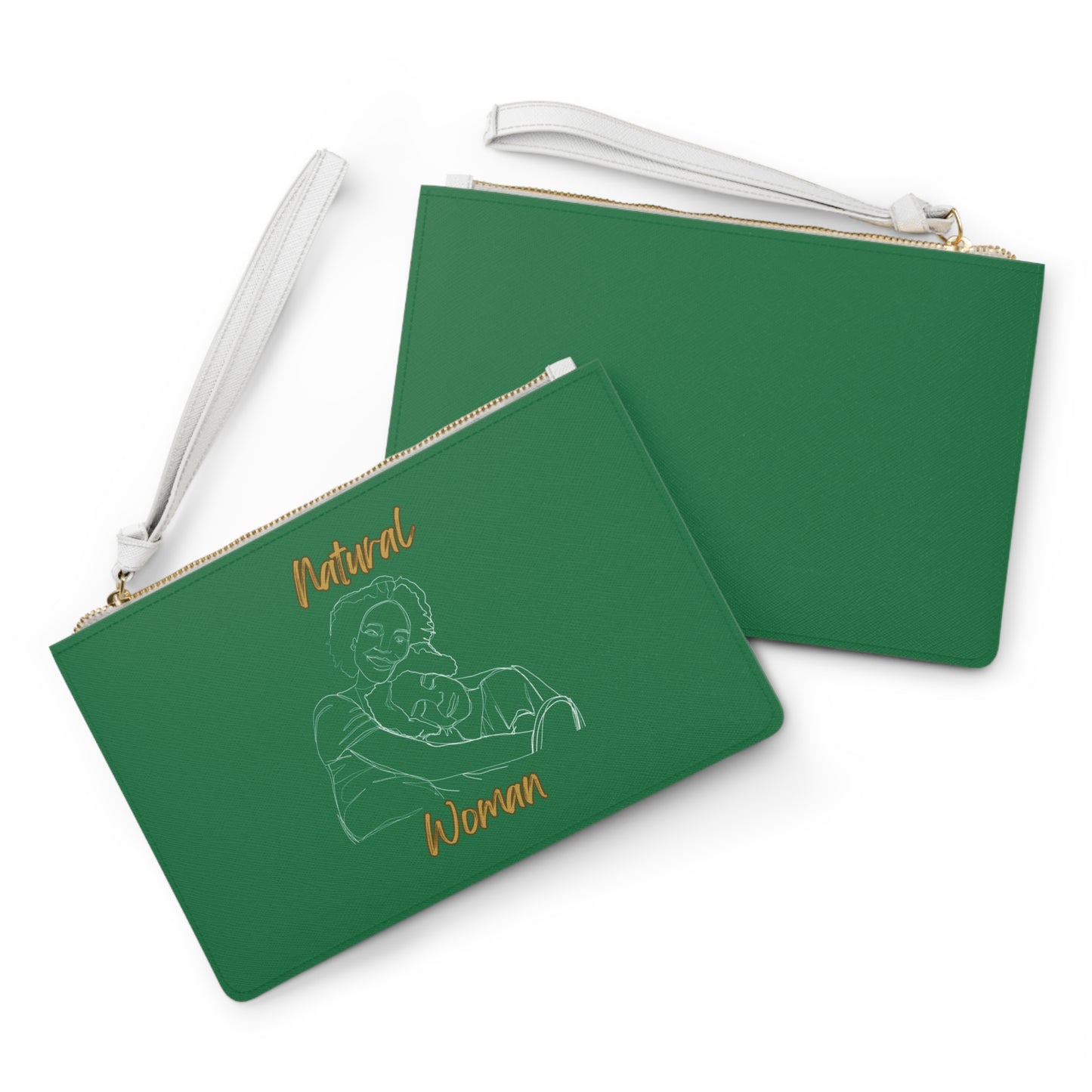 Natural Woman Loving Embrace (WL) Clutch Bag DARK GREEN