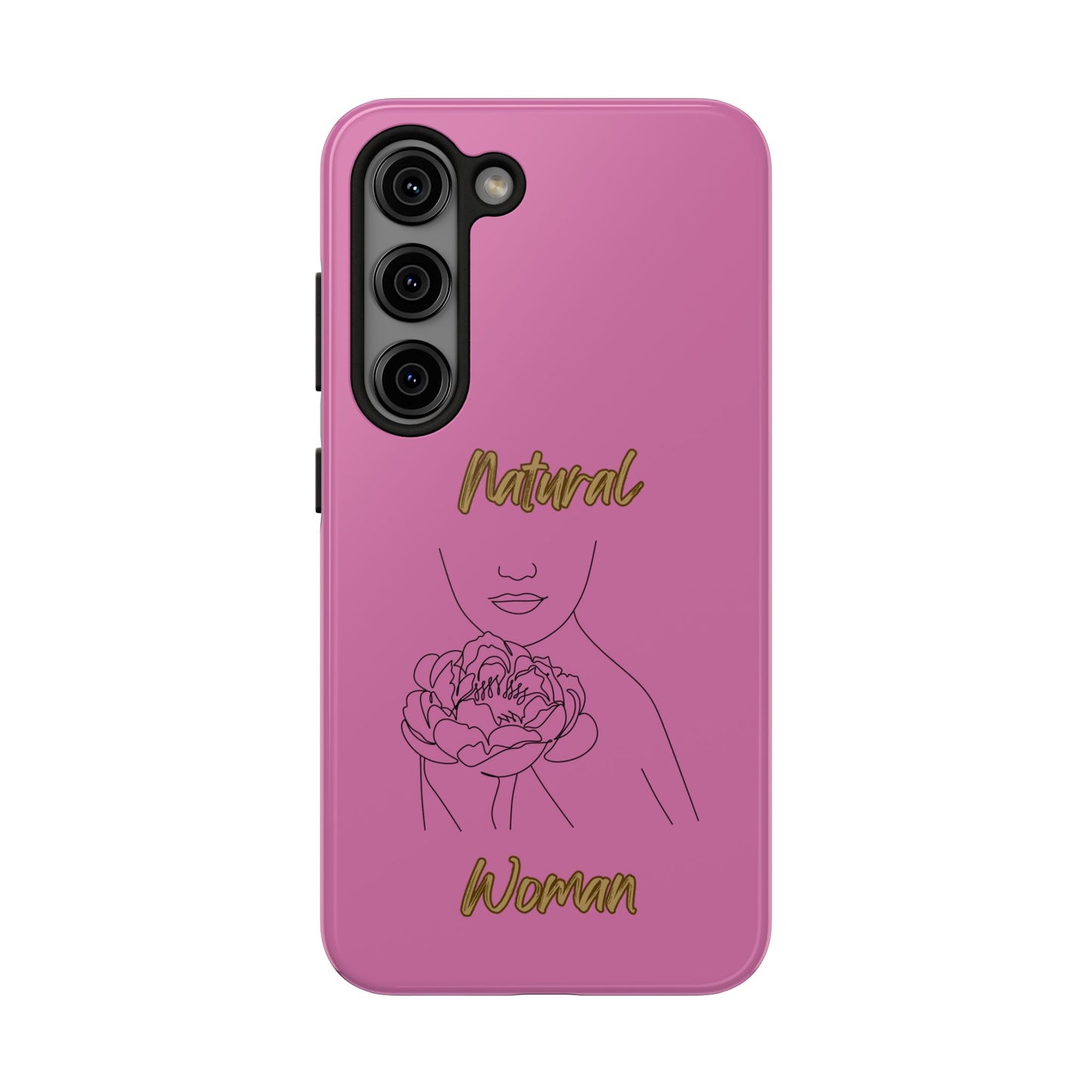 Natural Woman Kissed Flower (BL)Tough Phone Cases LIGHT PINK
