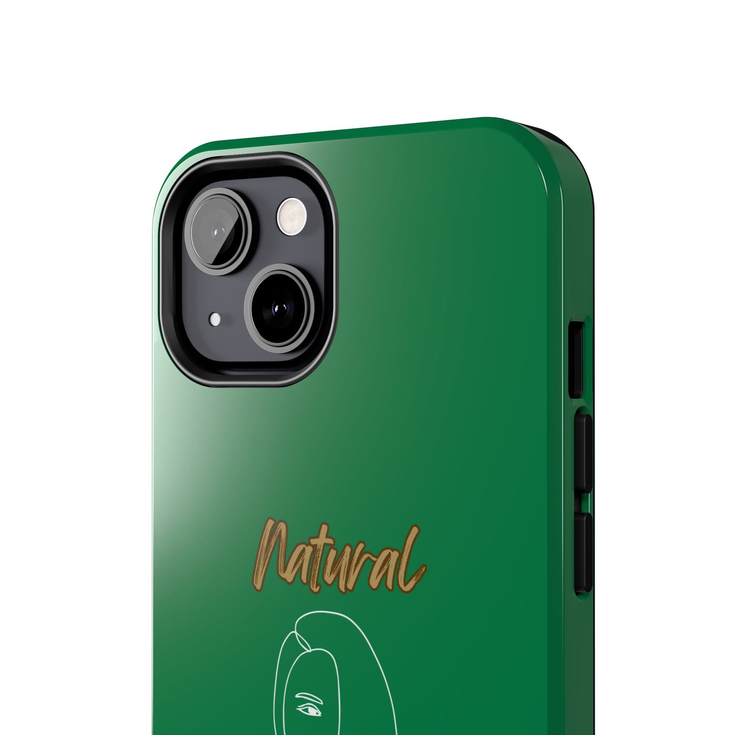 Natural Woman Covered Eye (WL)Tough Phone Cases DARK GREEN