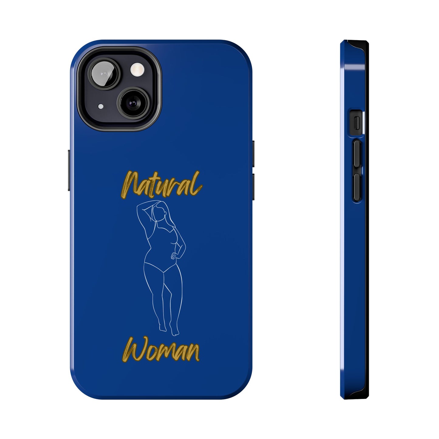 Natural Woman Looking Good (WL)Tough Phone Cases DARK BLUE