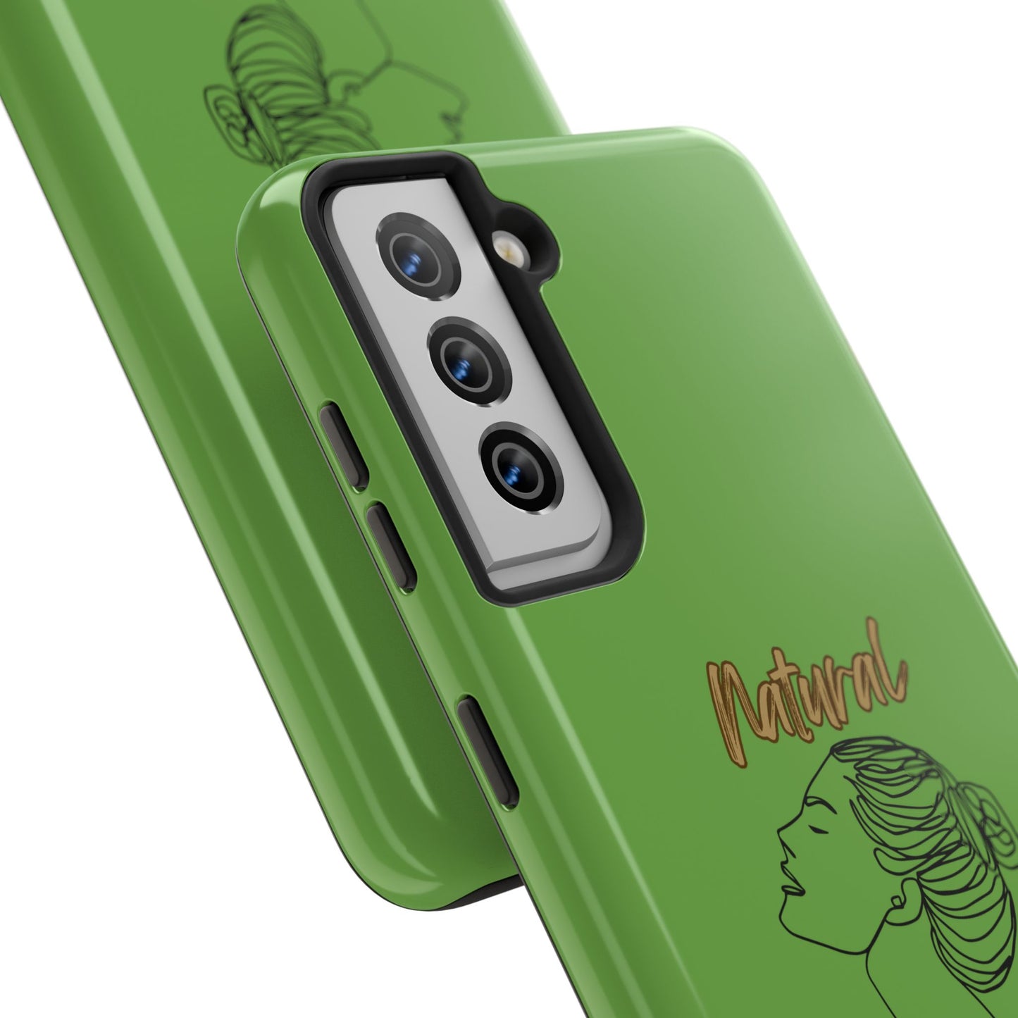 Natural Woman Wet Bun (BL) Tough Phone Cases GREEN