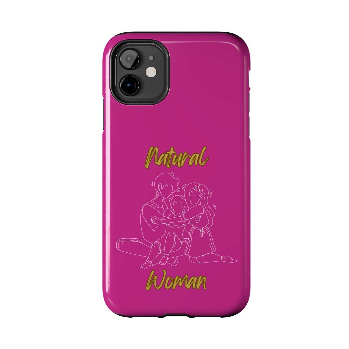Natural Woman Bear Hugs (WL) Tough Phone Cases PINK