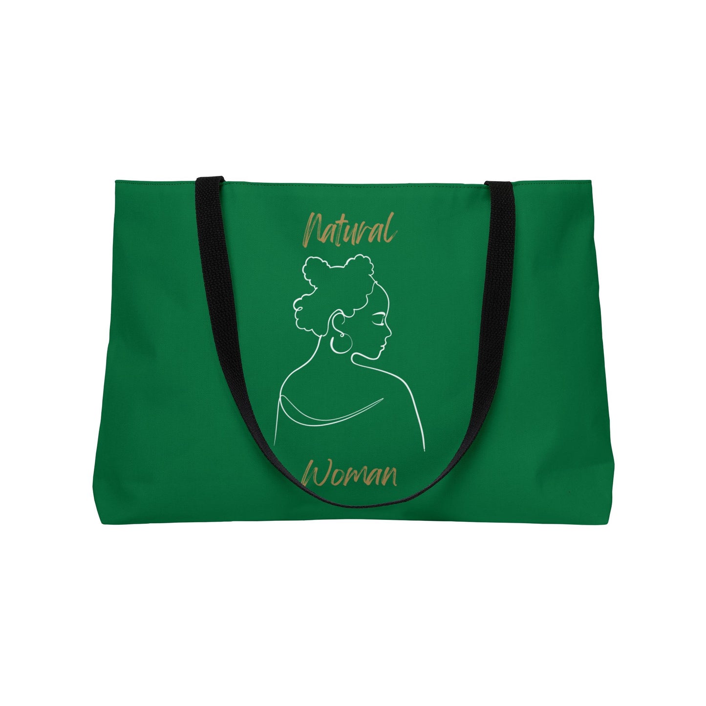 Natural Woman Twist (WL) Weekender Tote Bag DARK GREEN