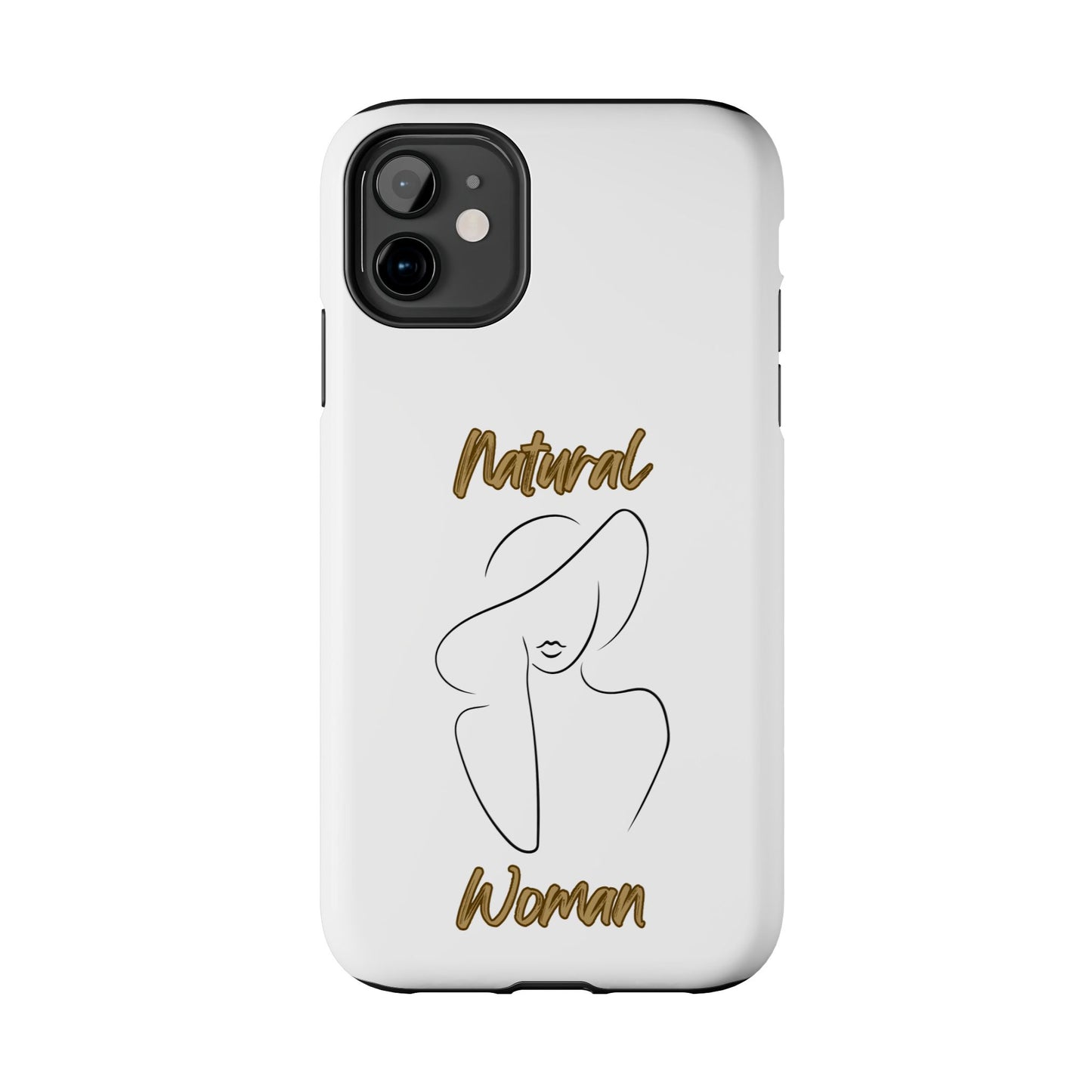 Natural Woman Sun Hat (BL) Tough Phone Cases WHITE