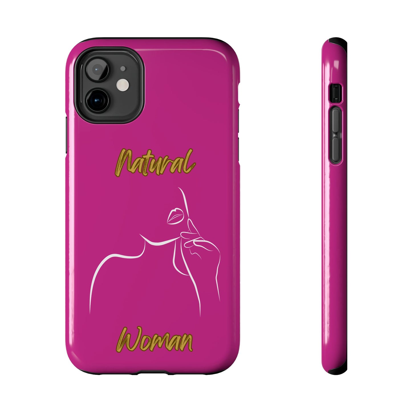 Natural Woman Chin Up (WL)Tough Phone Cases PINK