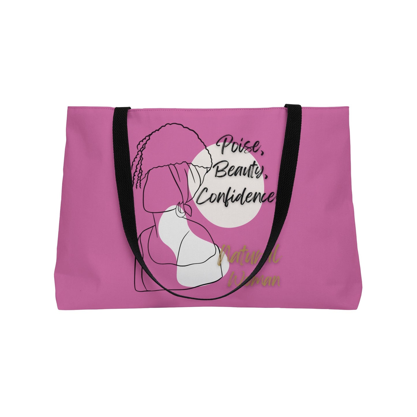 Natural Woman Puff (BL) Weekender Tote Bag LIGHT PINK