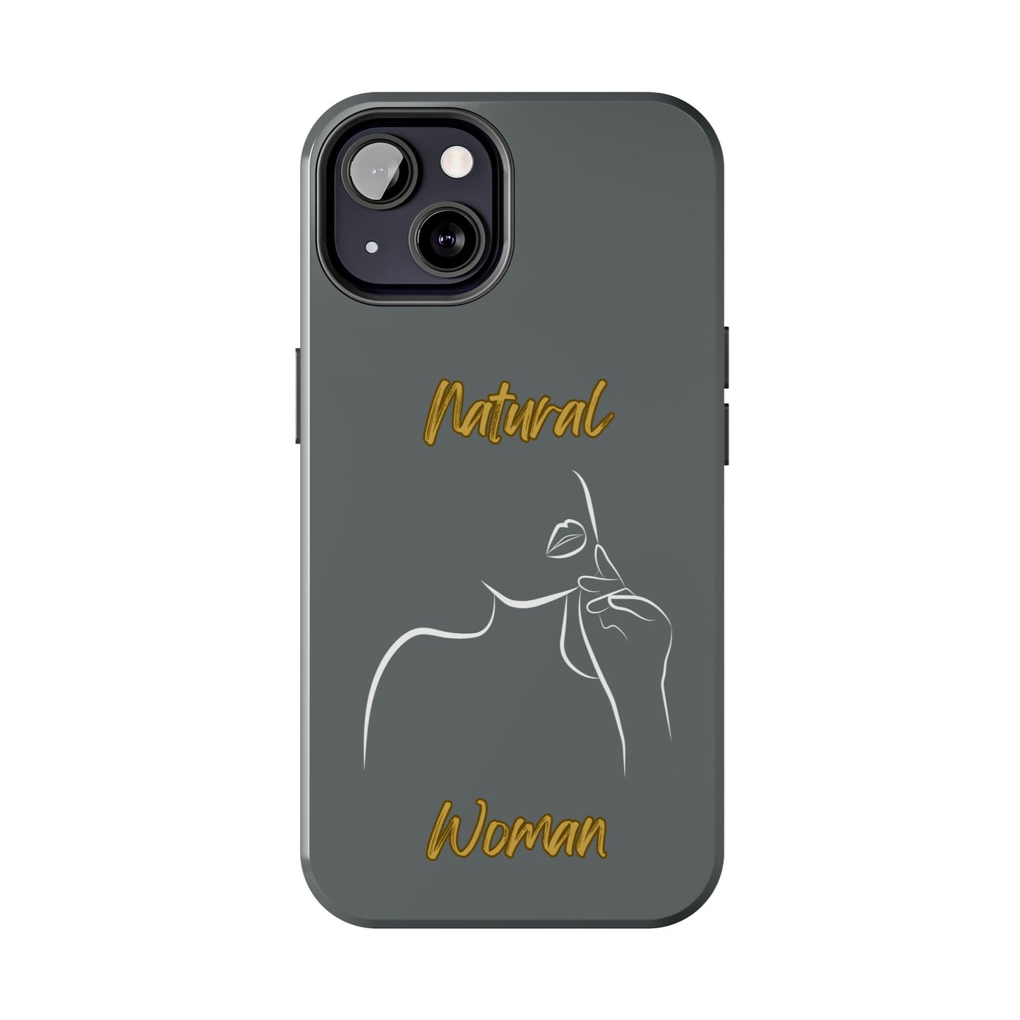 Natural Woman Chin Up (WL)Tough Phone Cases DARK GREY