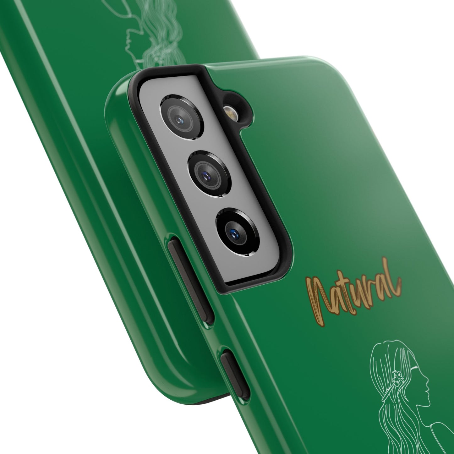 Natural Woman Young Woman (WL)Tough Phone Cases DARK GREEN