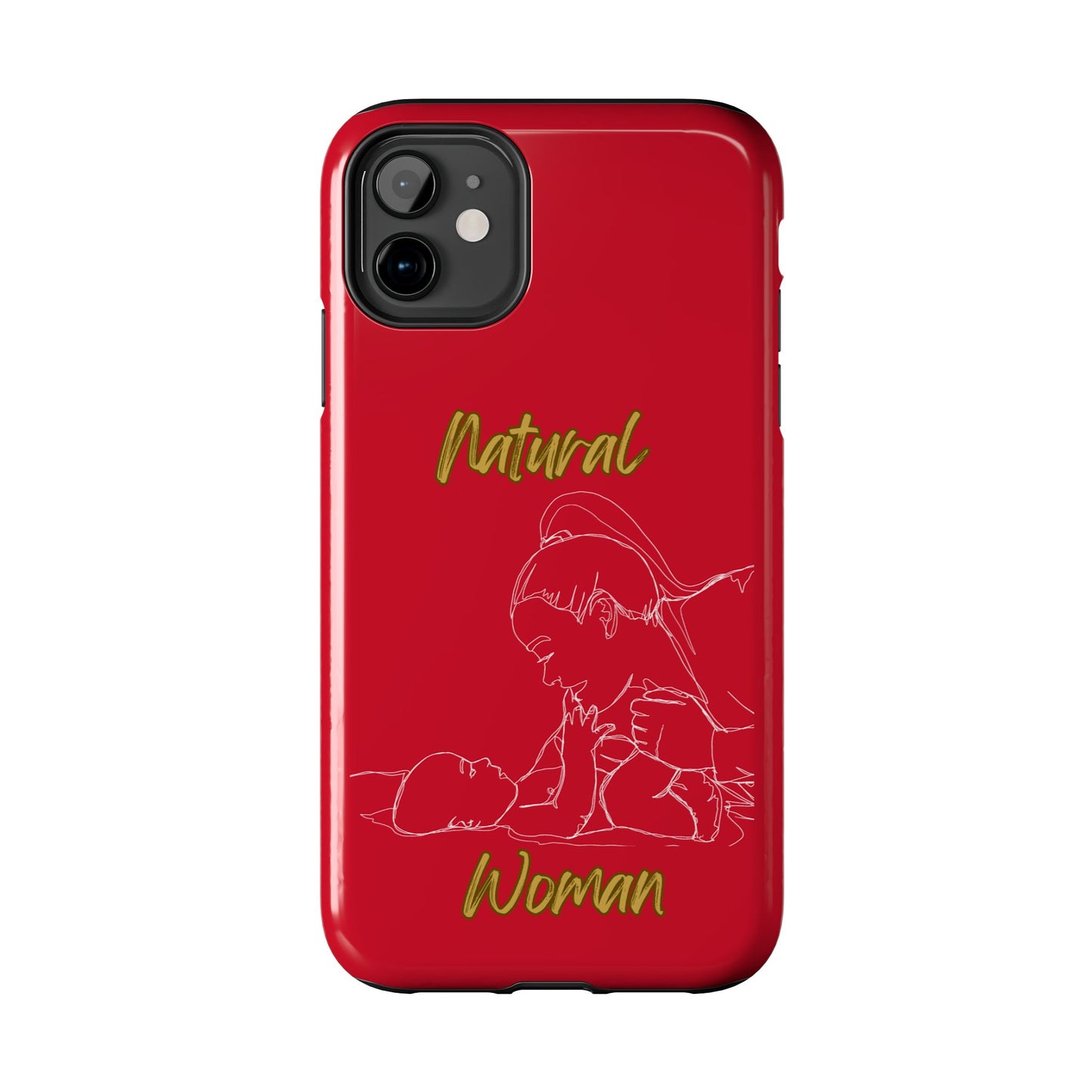 Natural Woman New Life (WL)Tough Phone Cases DARK RED