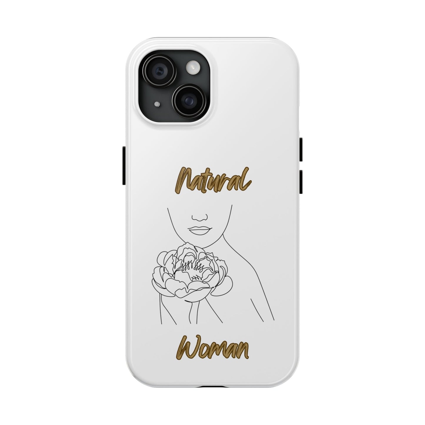 Natural Woman Kissed Flower (BL)Tough Phone Cases WHITE